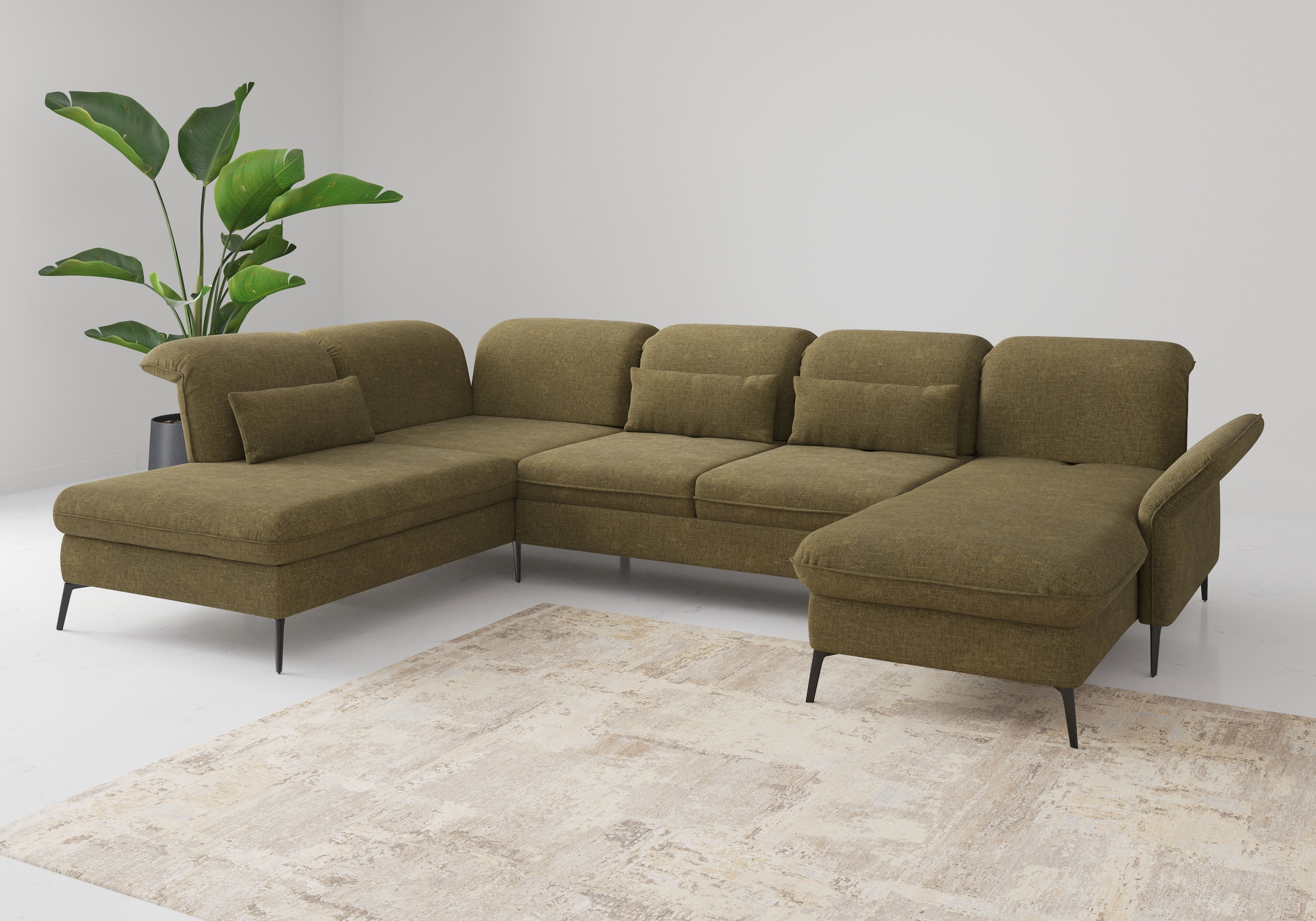 sit&more Wohnlandschaft "Emely", mit Sitztiefenverstellung optional mit Bet günstig online kaufen