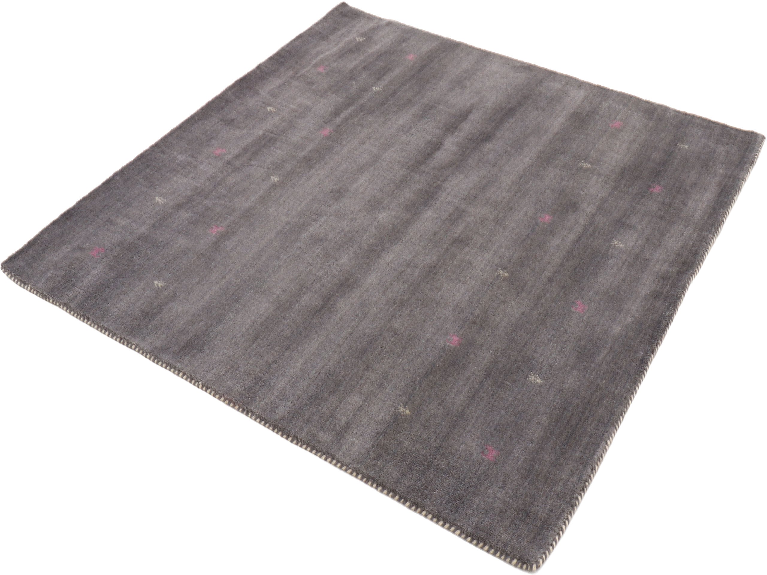 carpetfine "Gabbeh Uni, auch als Läufer und Rund erhältlich" quadratisch 15 mm Höhe reine Wolle, handgewebt, Gabbeh Loom Tiermotiv, große Farbauswahl