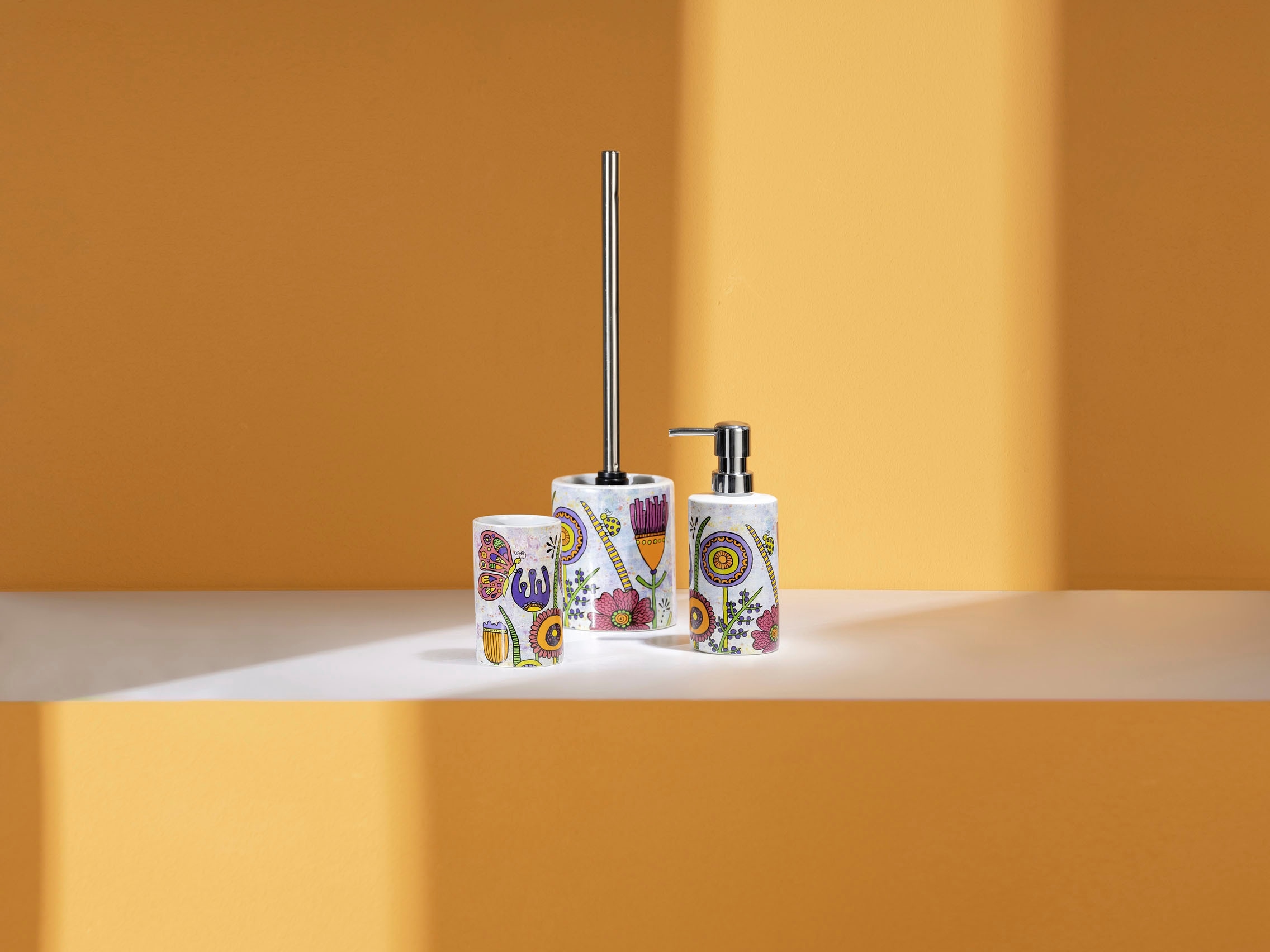 WENKO Seifenspender »Rollin'Art Full Bloom«, aus hochwertiger Keramik