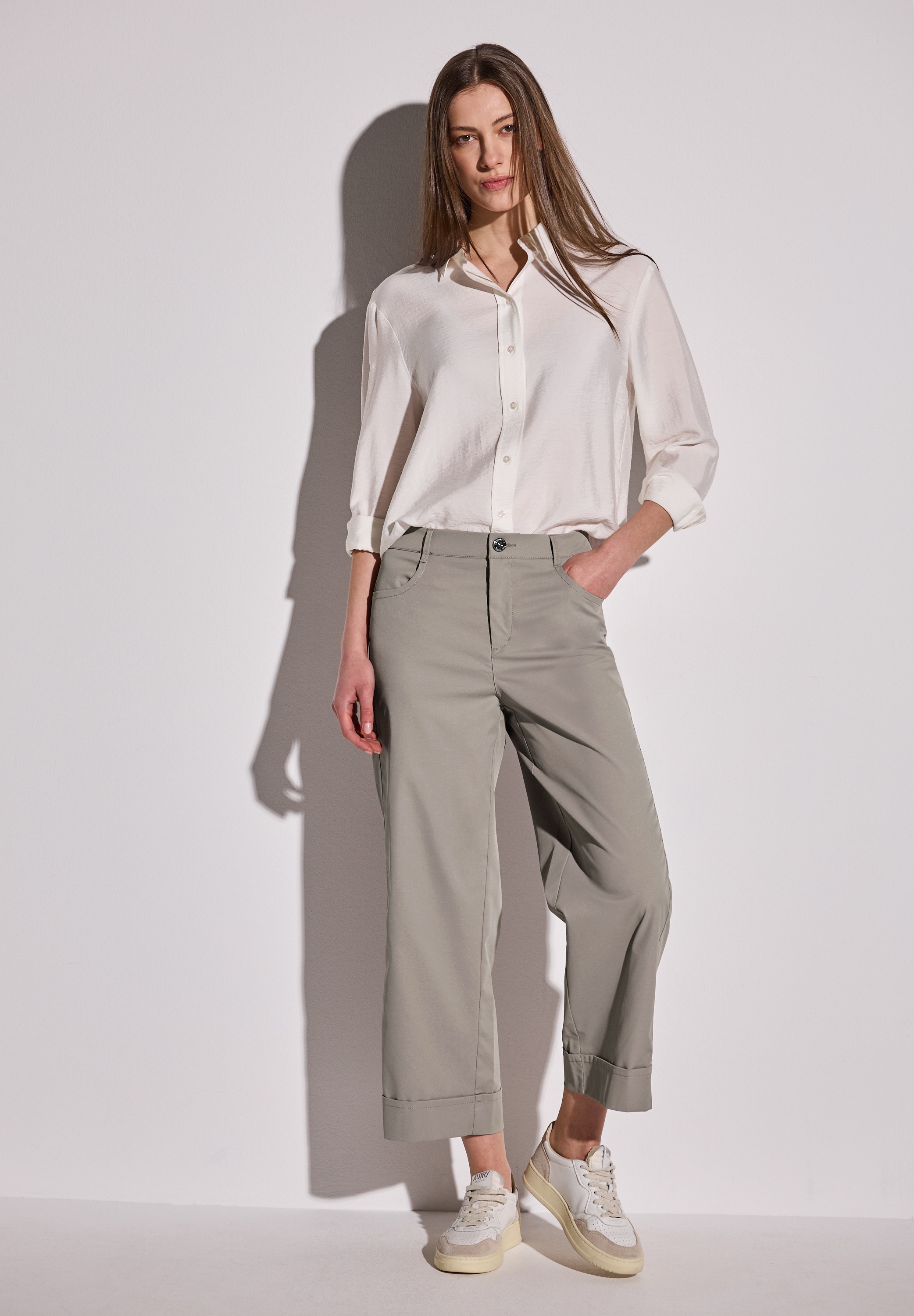 STREET ONE Stoffhose, High Waist