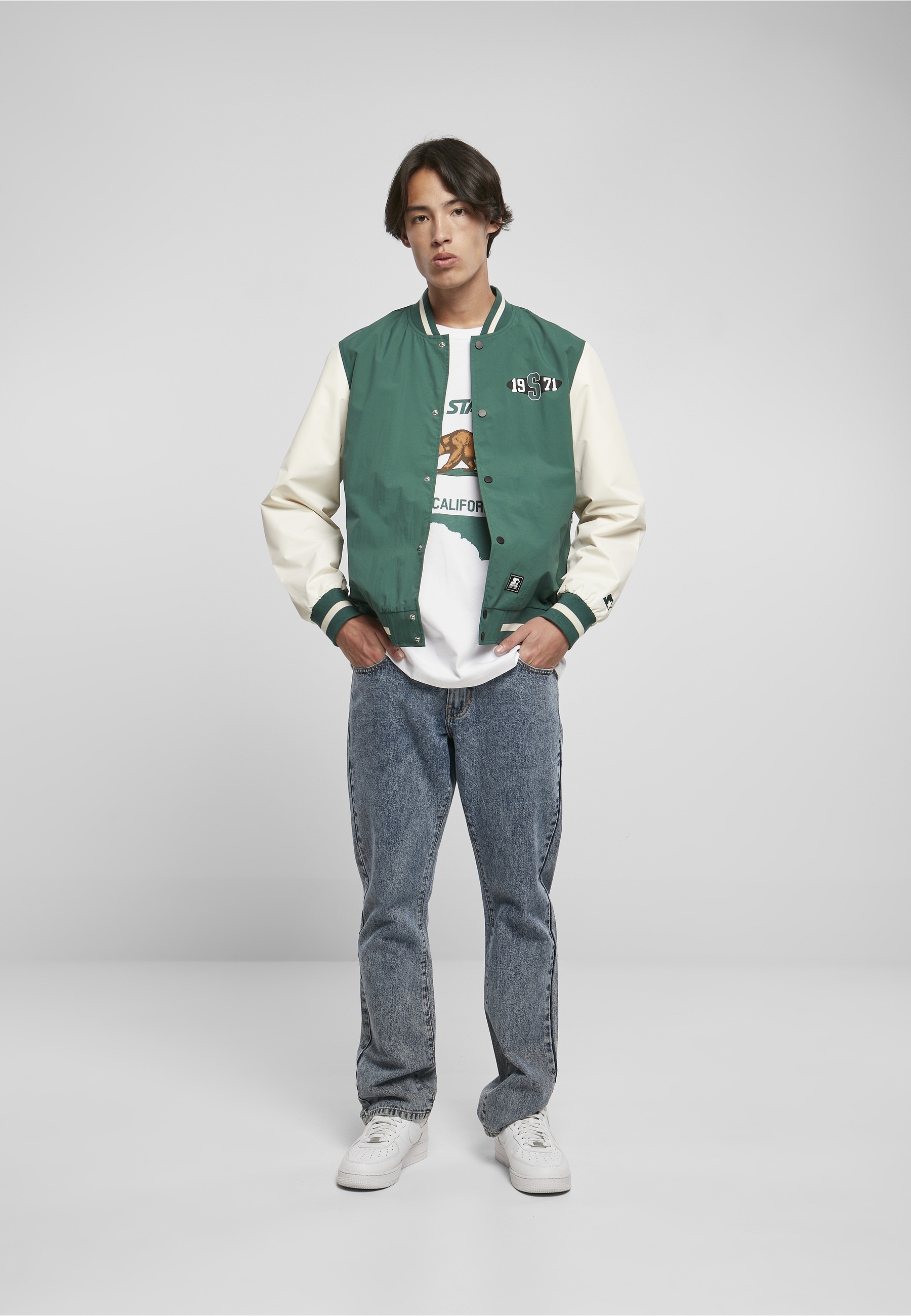 Starter Black Label Collegejacke »Starter Black Label Herren Starter Nylon College Jacket« 1 Stk. tlg. ohne Kapuze