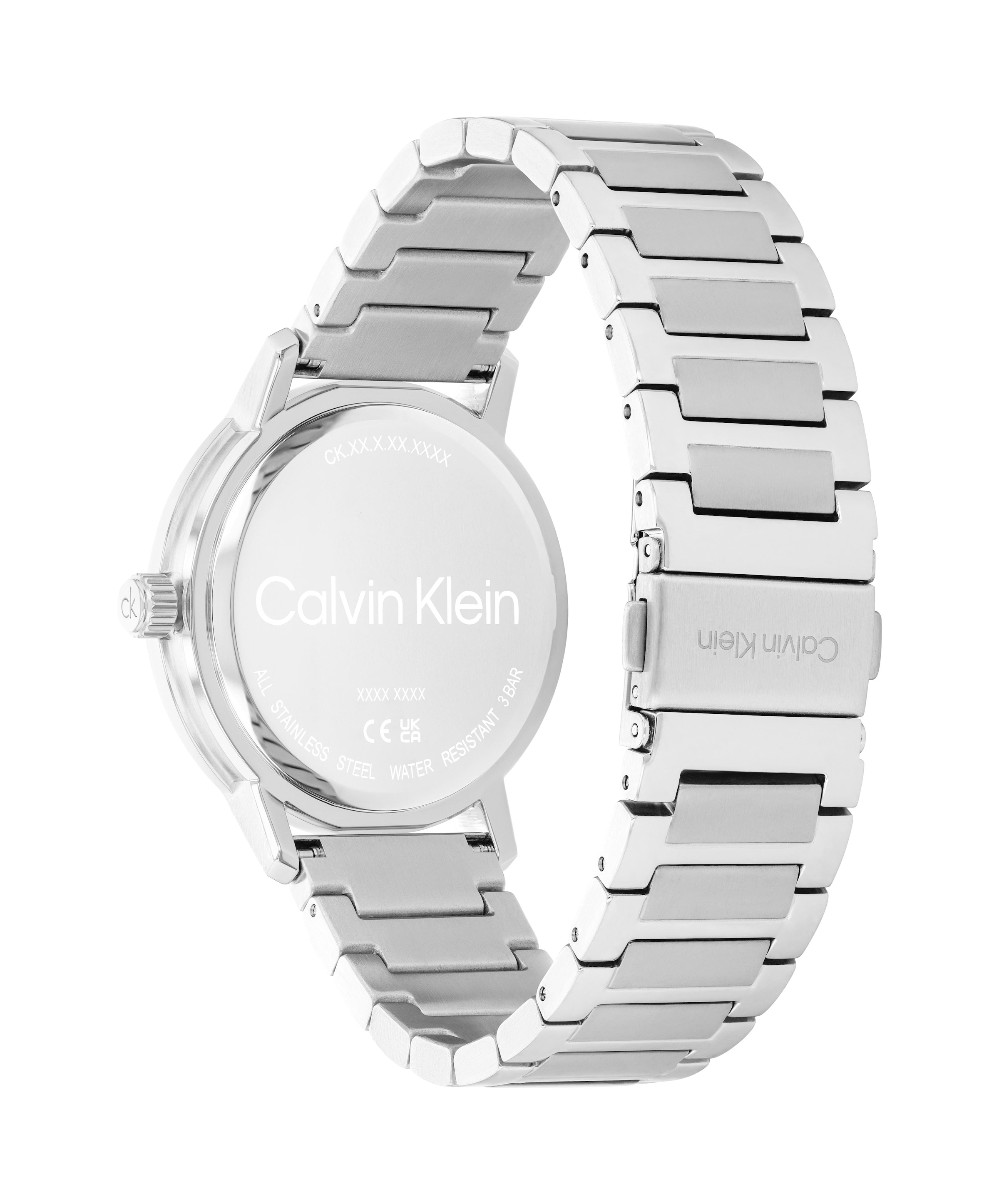 Calvin Klein Multifunktionsuhr »GAUGE« Quarzuhr, Armbanduhr, Herrenuhr, Edelstahlarmband, analog