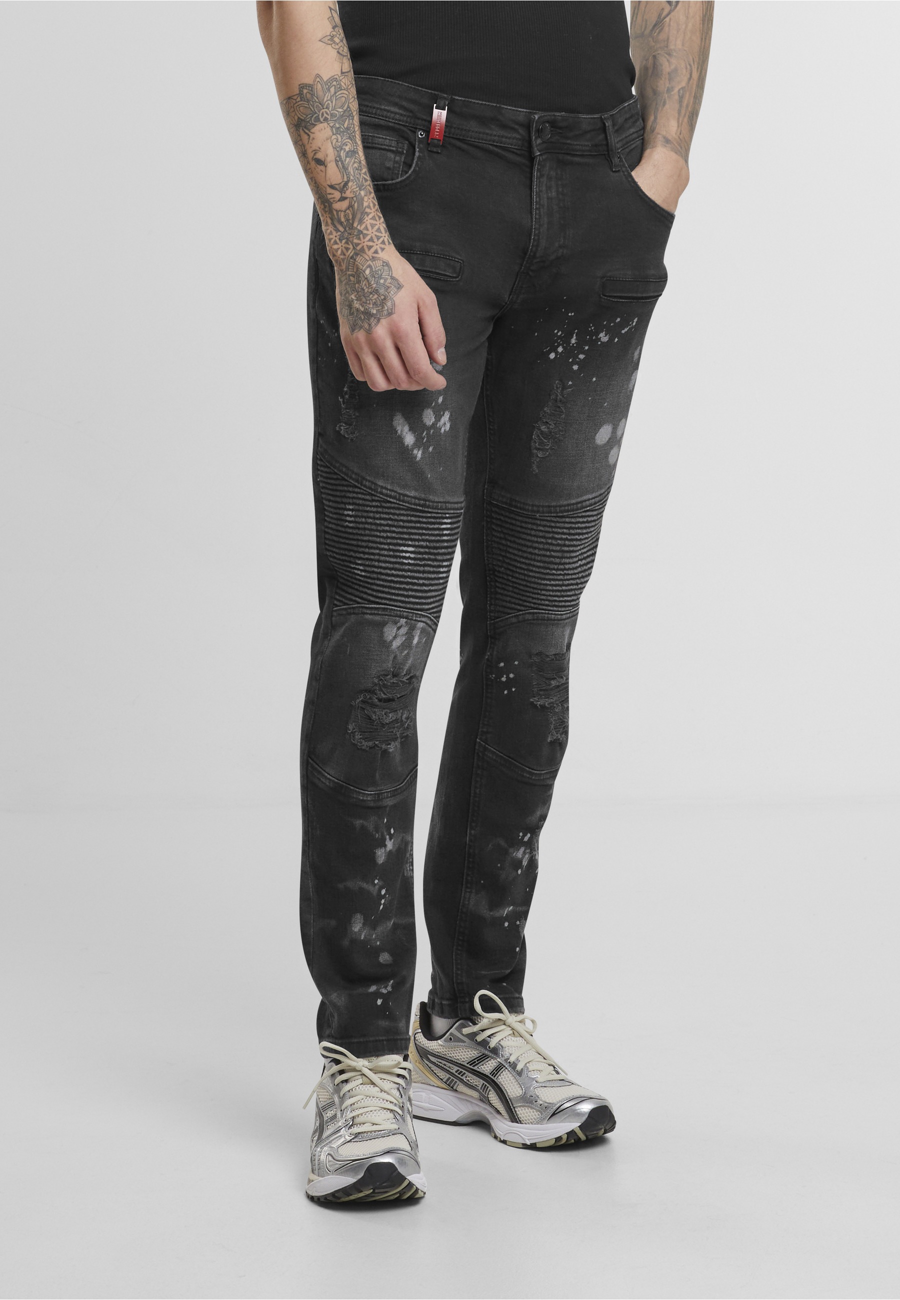 Thumbnail - 2Y Premium Bequeme Jeans "2Y Premium 2Y SANTI BIKER SLIM FIT JEANS"
