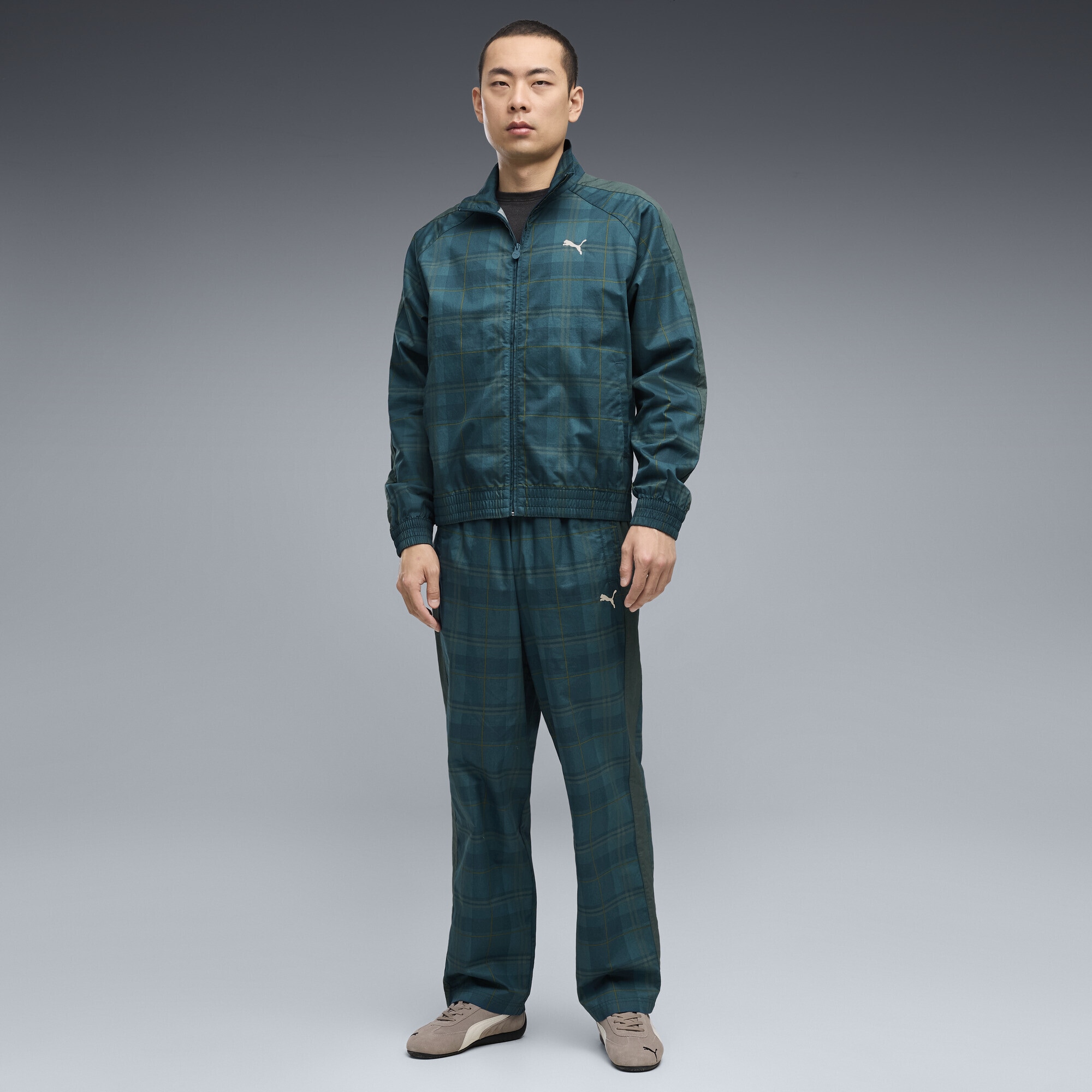 PUMA Trainingsjacke »tT7 Relaxed Tartan Trainingsjacke Herren«