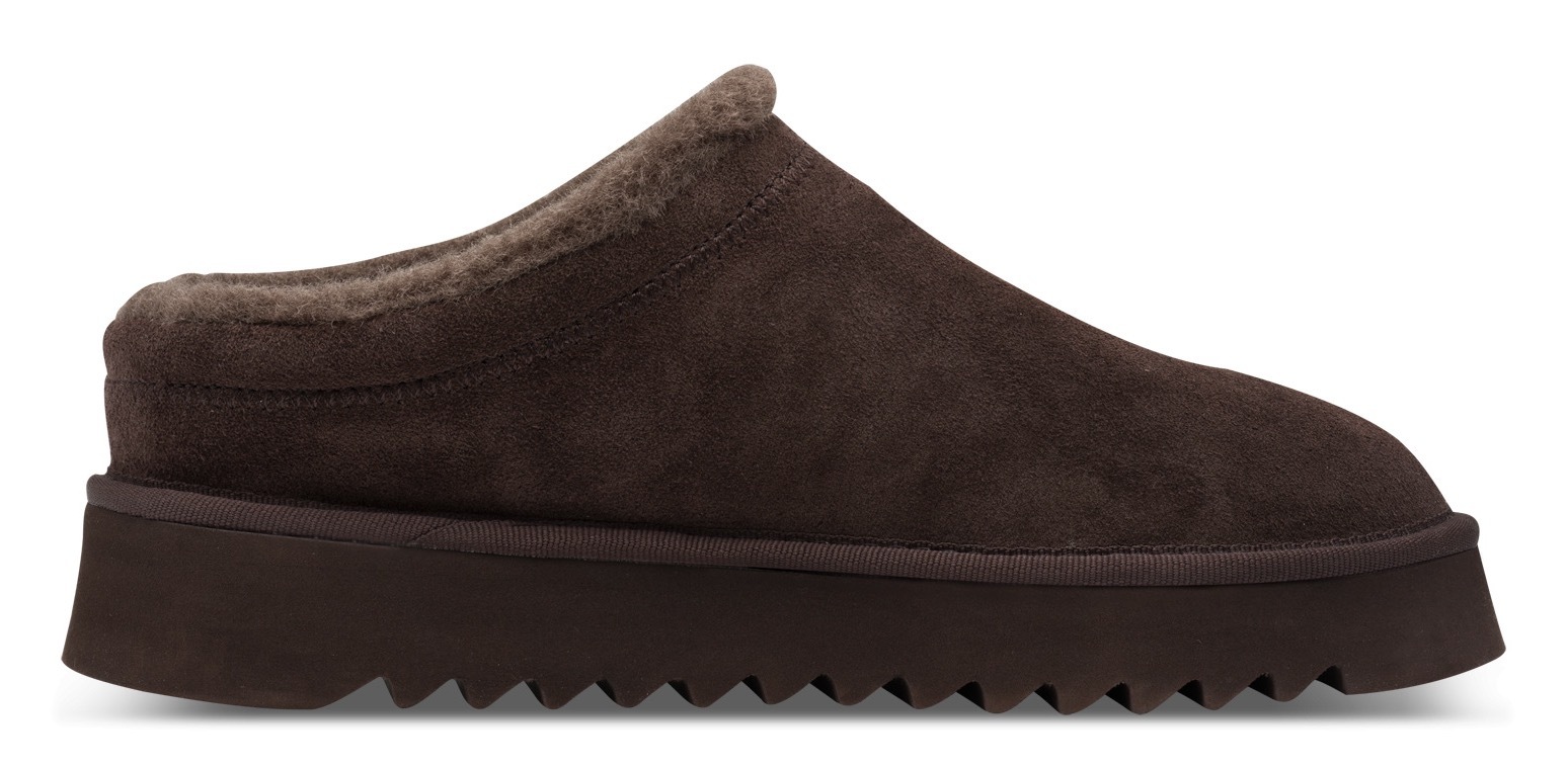 Tamaris Hausschuh, Clogs, Bequemschuh mit Fellimitat-Kragen