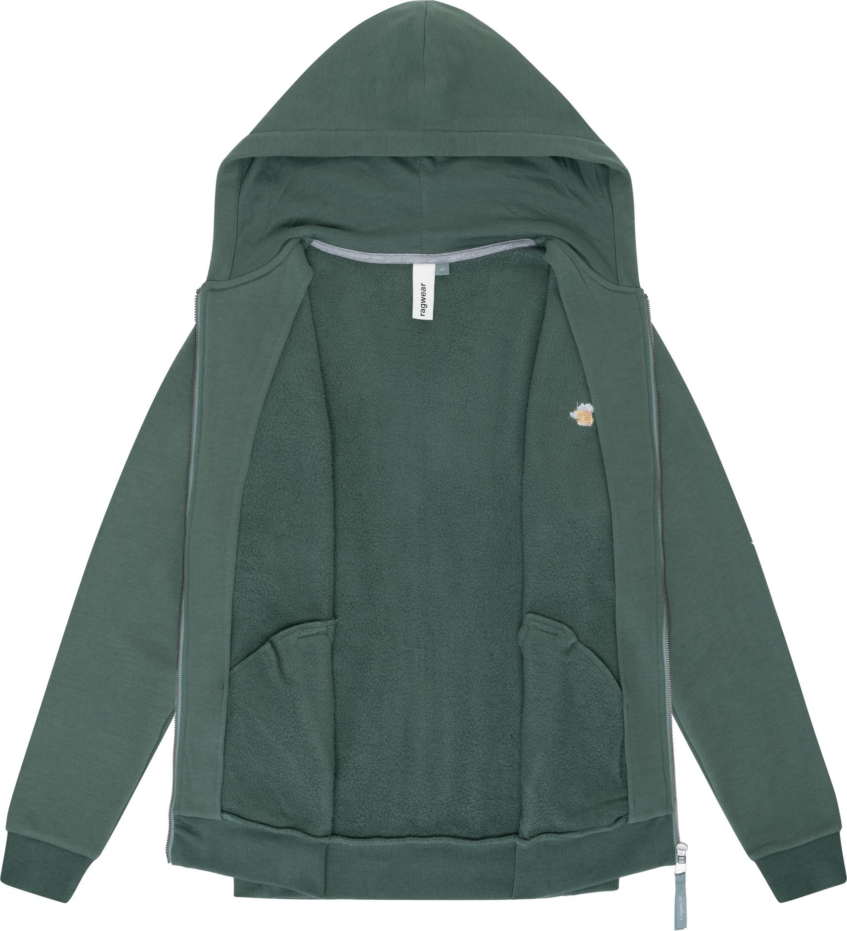Ragwear Sweatjacke »Natten EMB«, Weiche Herren Kapuzenjacke mit Stickerei