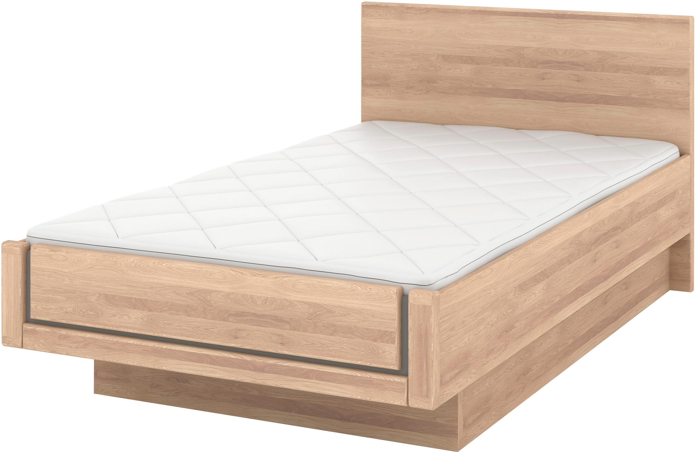 Musterring Holzbett "Sorrent, Bettgestell, Bettrahmen, teilmassiv Eiche", ( günstig online kaufen