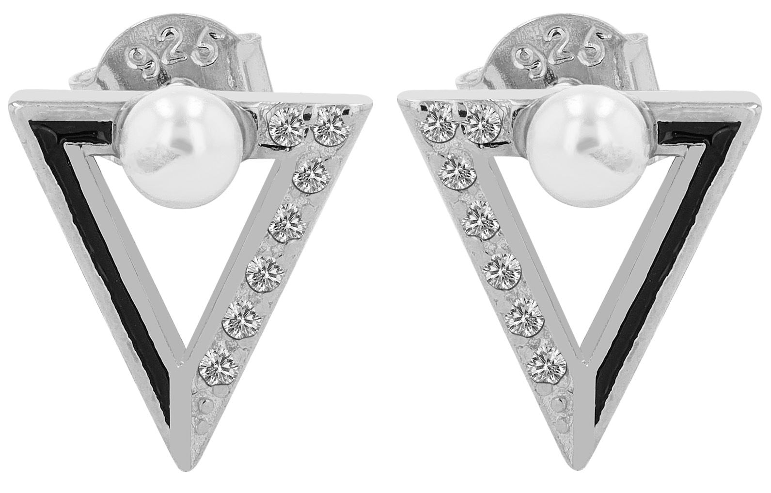 Adelia´s Paar Ohrhänger "Damen Ohrringe – Ohrstecker aus 925 Silber mit Per günstig online kaufen