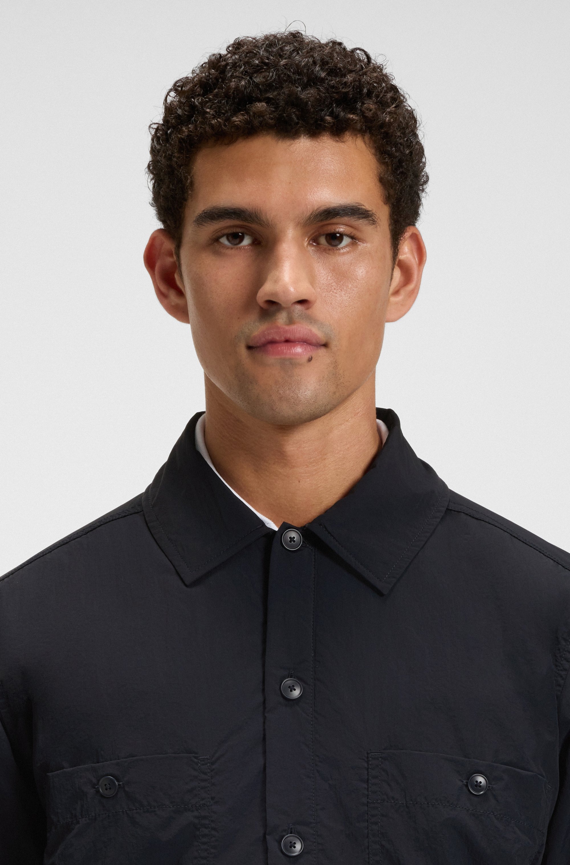 BOSS ORANGE Langarmhemd "Locky", leicht wattiert, oversize fit günstig online kaufen