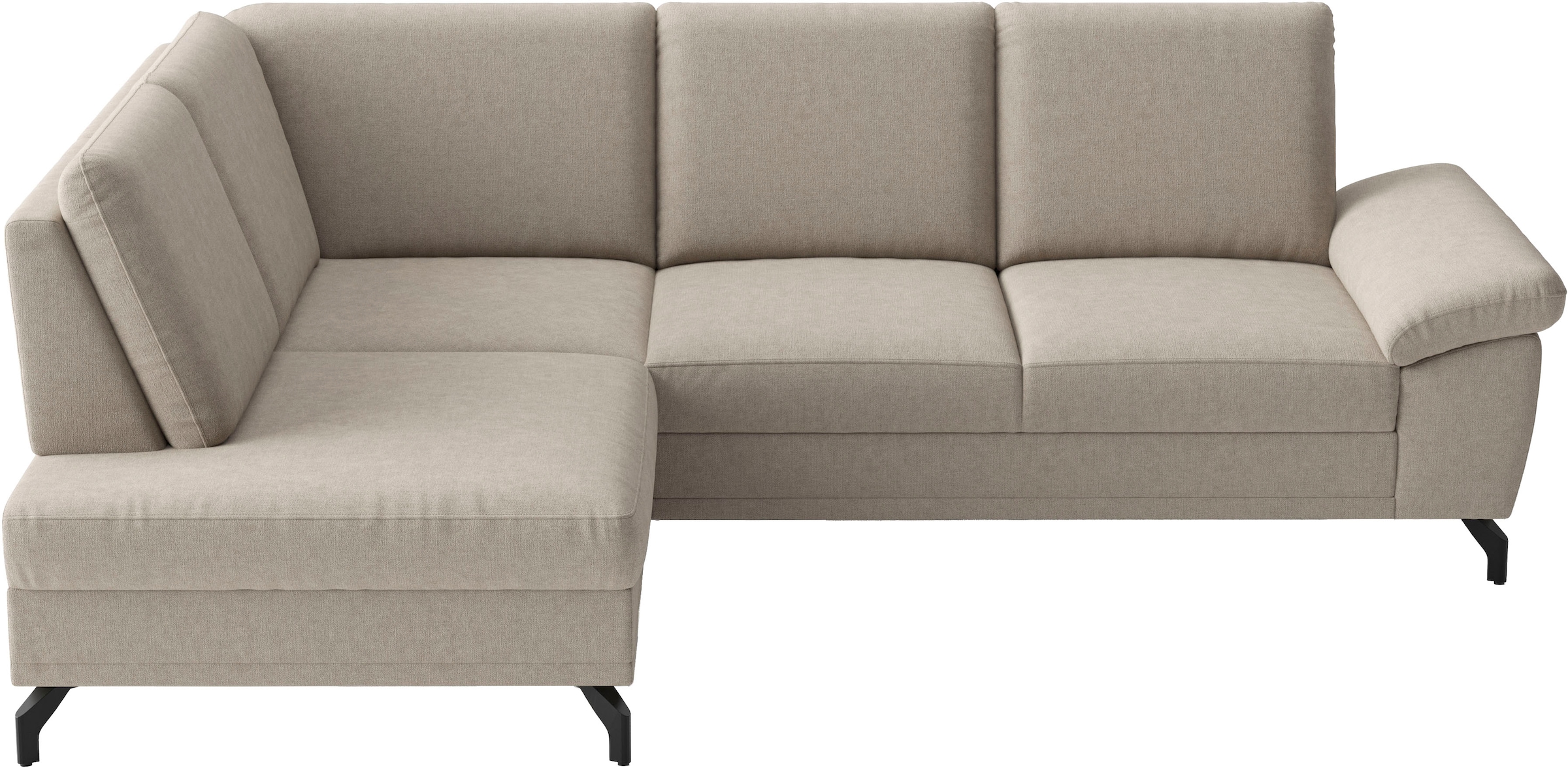 sit&more Ecksofa »Chelsea L-Form, B: 264 cm, mit Armteil-& Sitztiefenverstellung« optional Schlaffunktion und Bettkasten