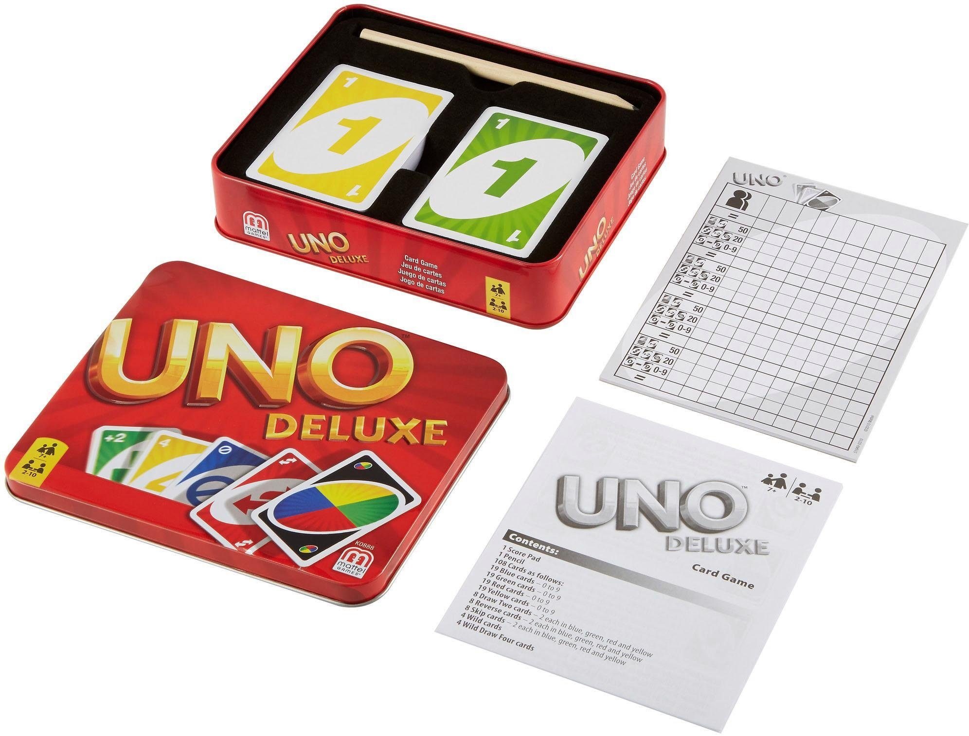 Mattel games Spiel »UNO Deluxe in Metalldose«