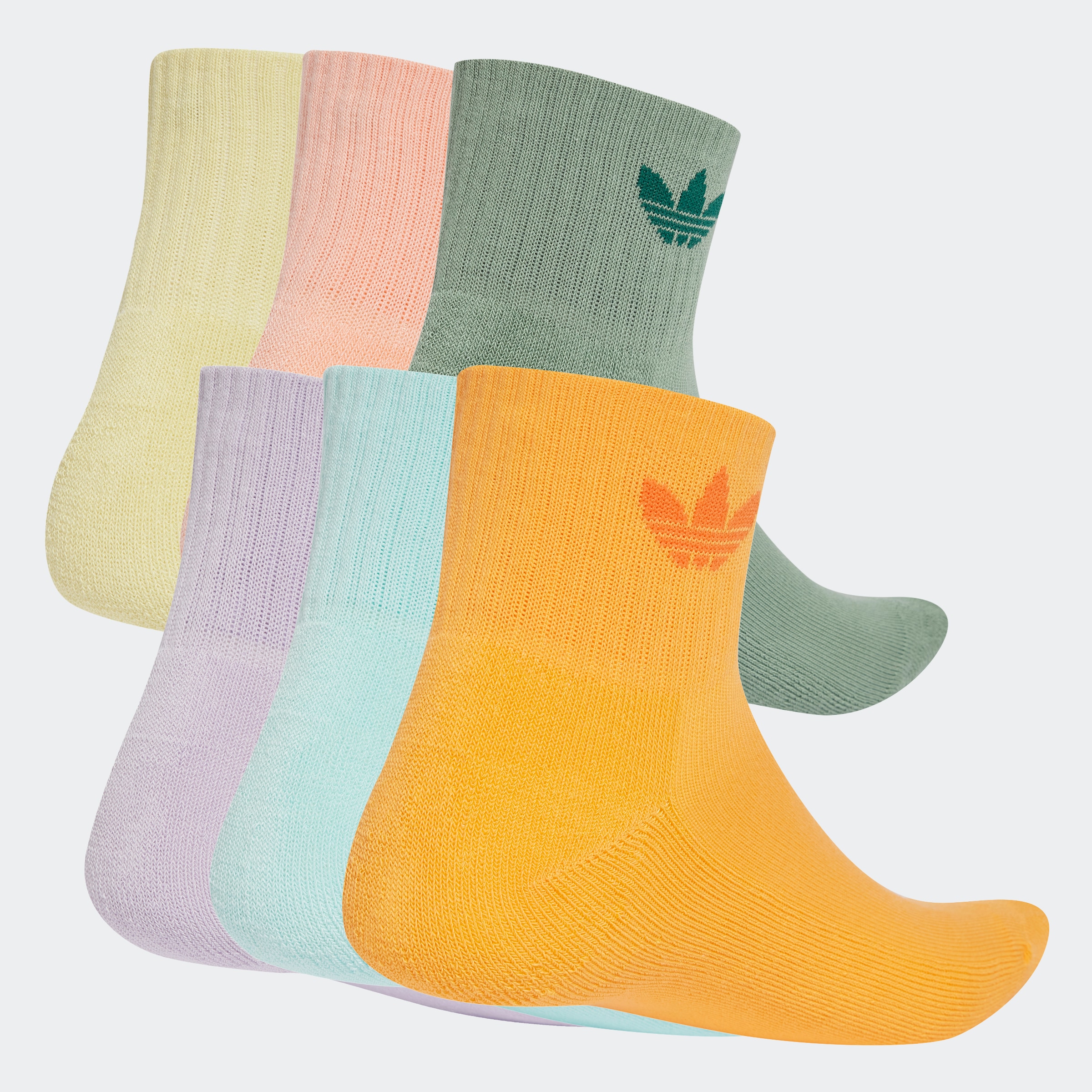 adidas Originals Sportsocken »1/4 SOCKS 6P«, (6 Paar), Knöchellange Socken im Trefoil Style, 6er Packung