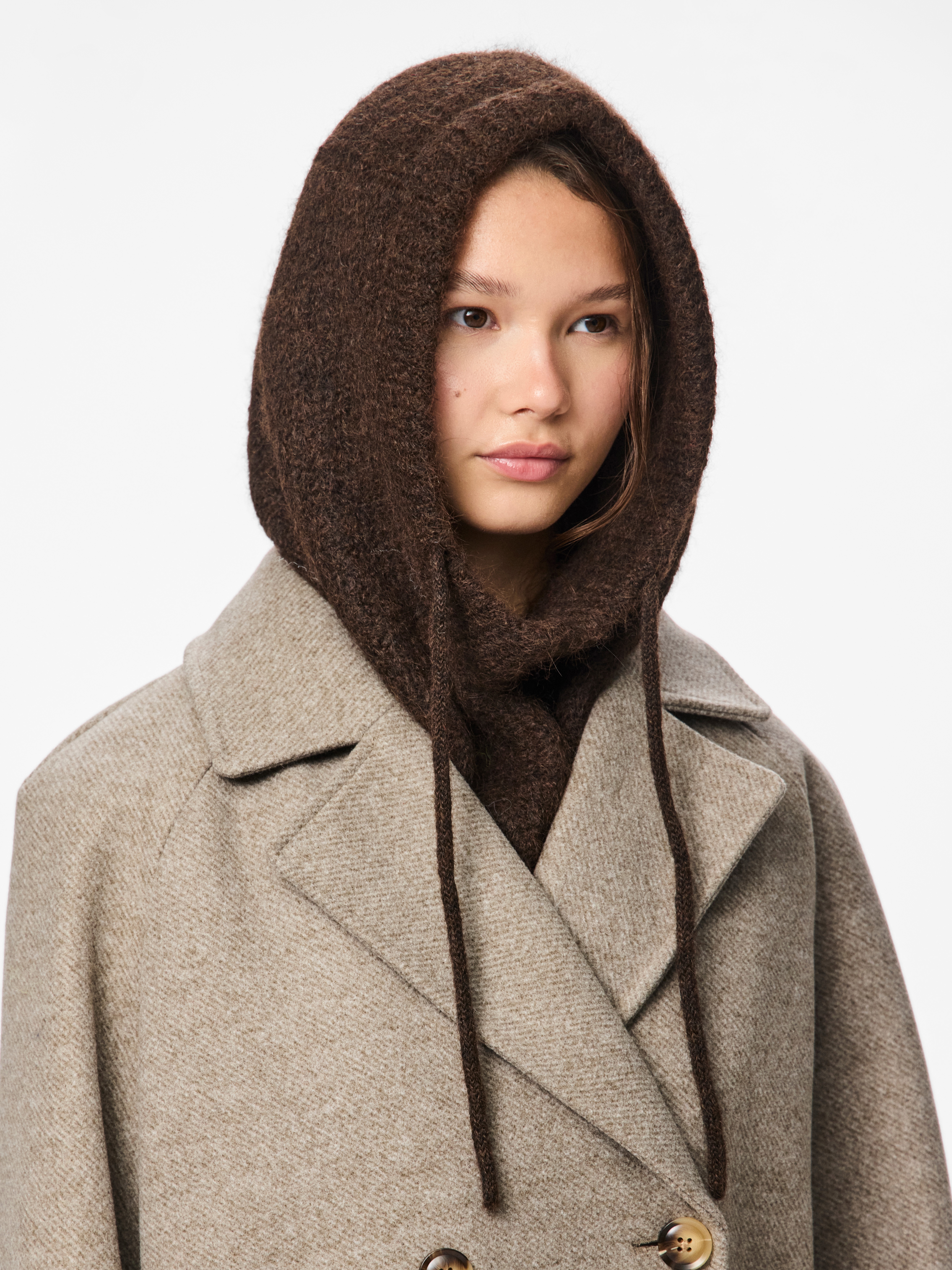 pieces Strickmütze "PCNAMBI BALACLAVA NOOS BC" Materialmix