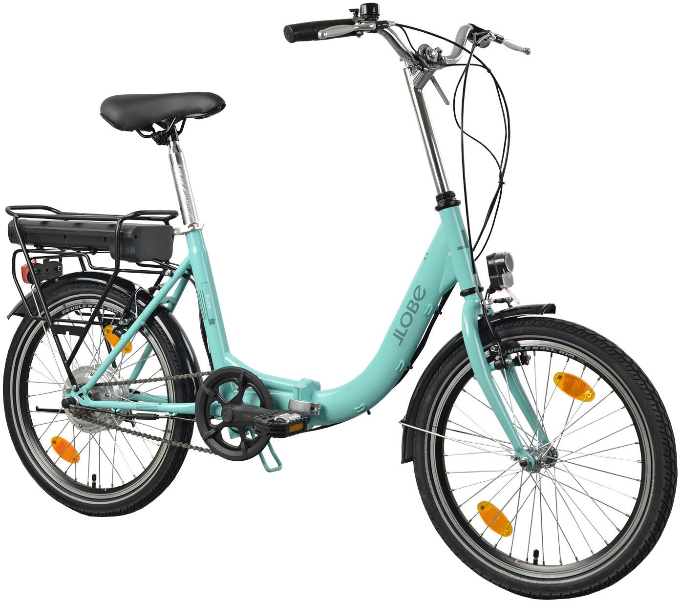 LLobe E-Bike »Elektro Faltrad 20" Pure lichtgrün«, Heckmotor 250 W