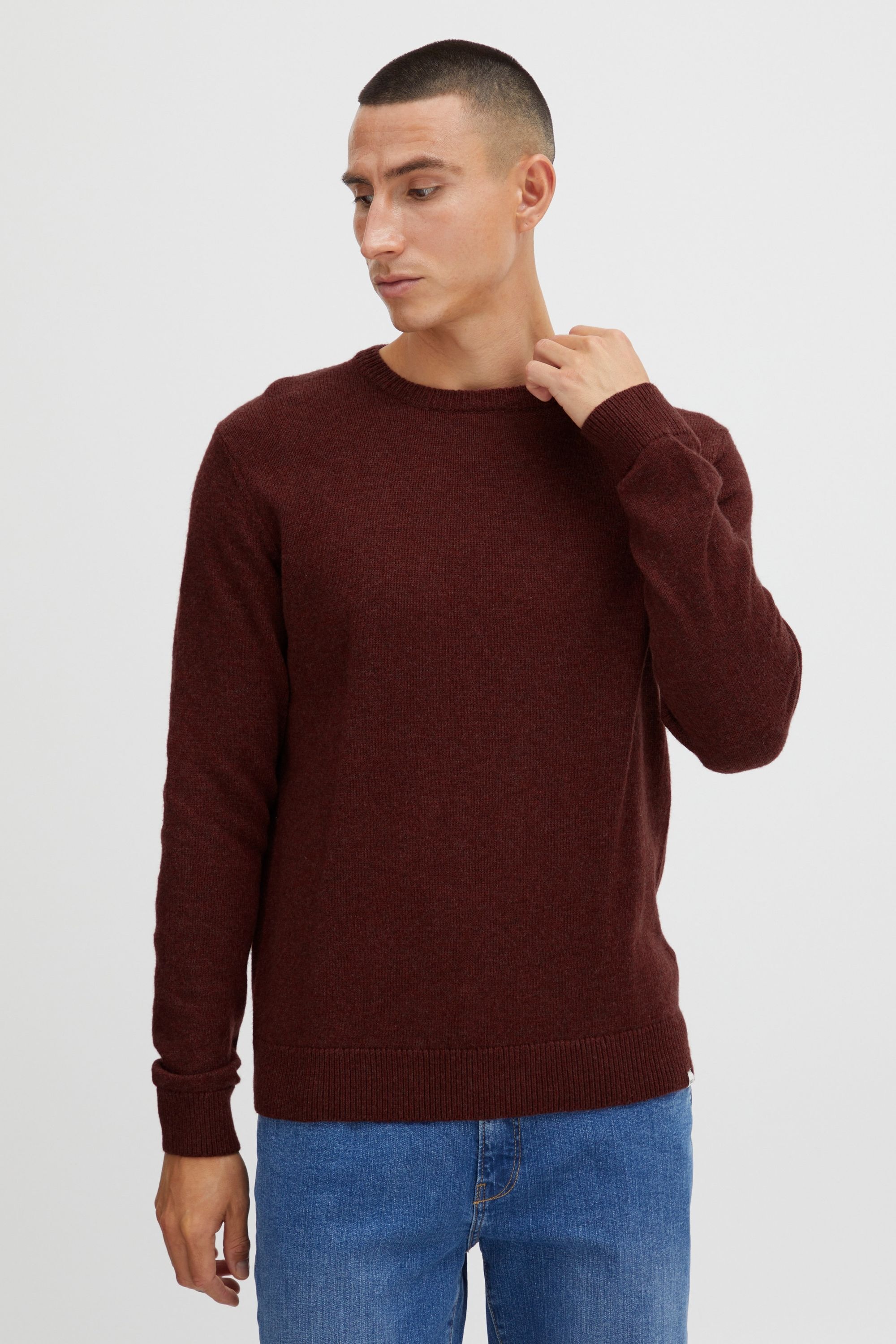 Solid Strickfleece-Pullover "Strickpullover Sddyllon" günstig online kaufen