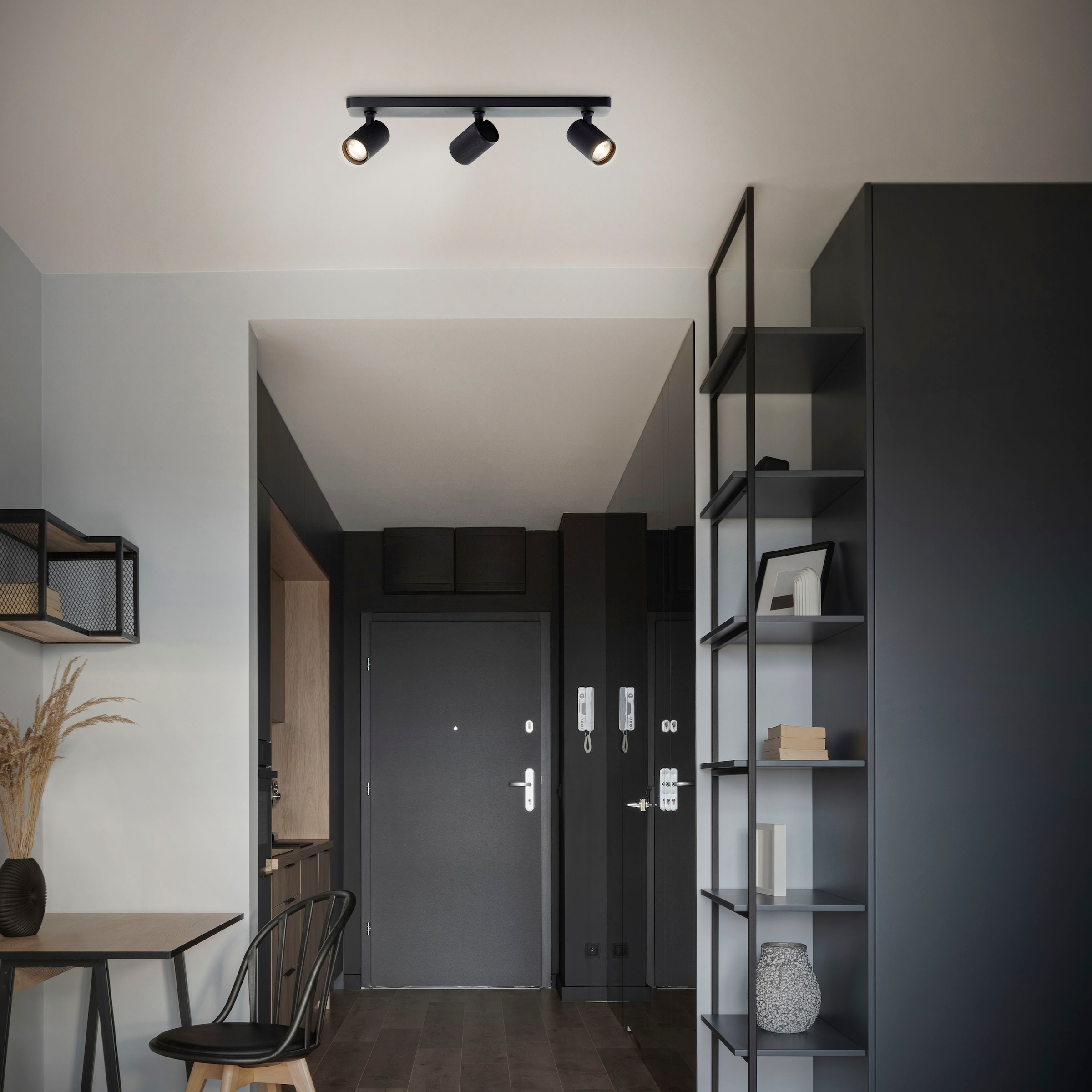 Brilliant Deckenstrahler »Marty«, 3 flammig, Spotbalken schwenkbar, GU10, 345lm, 3000K