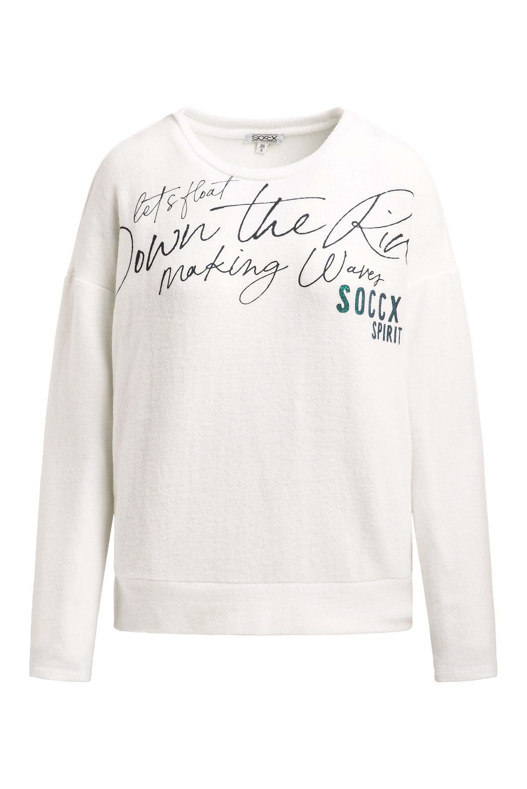 SOCCX Rundhalspullover mit weicher Haptik günstig online kaufen