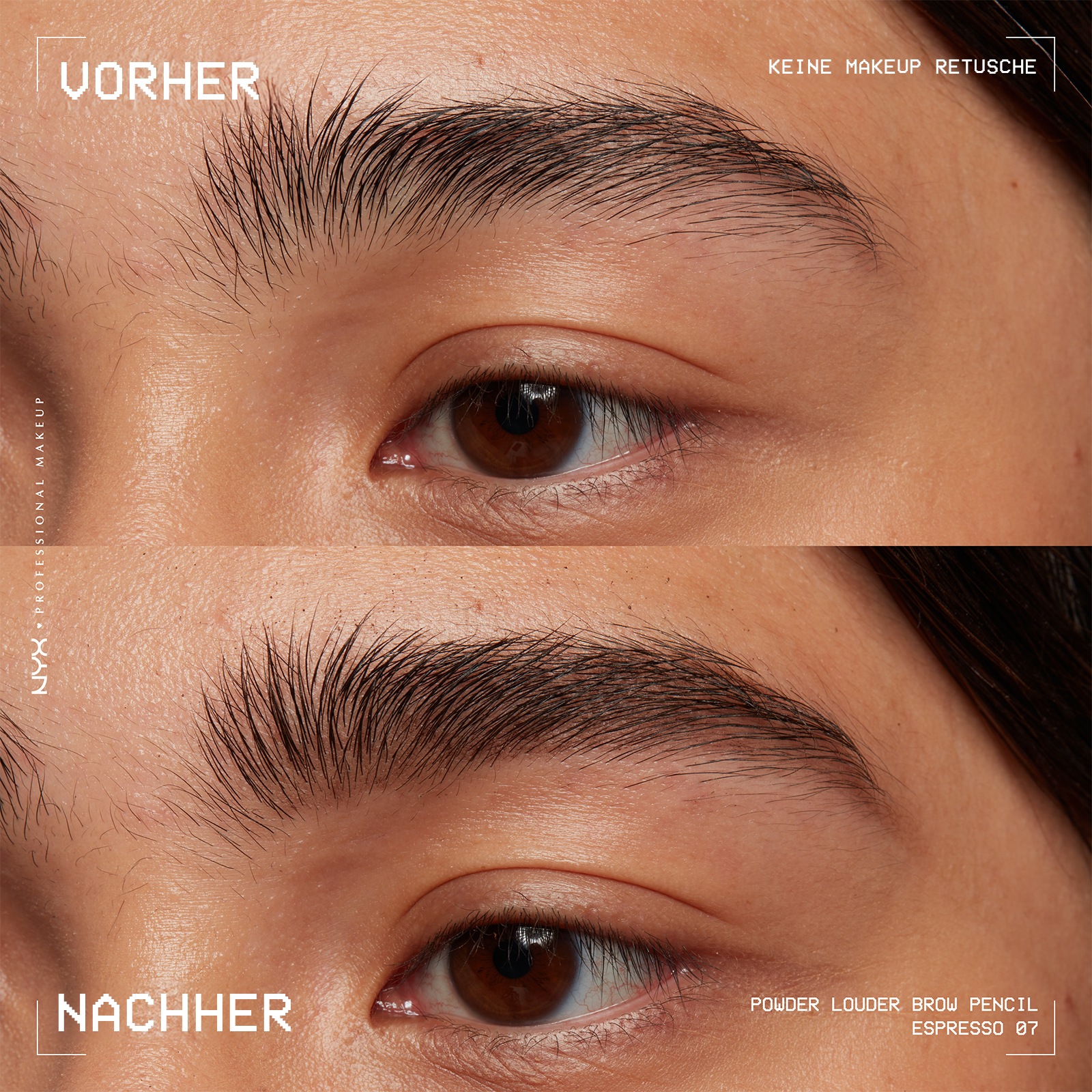 NYX Augenbrauenpflege »Makeup Powder Louder Brow Pencil«, mit Mikrofiber