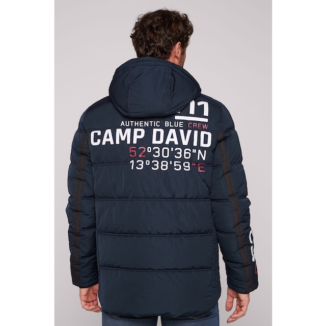 CAMP DAVID Outdoorjacke, mit Kapuze, mit Windbreaker-Bündchen im Ärmel ▷  kaufen | BAUR