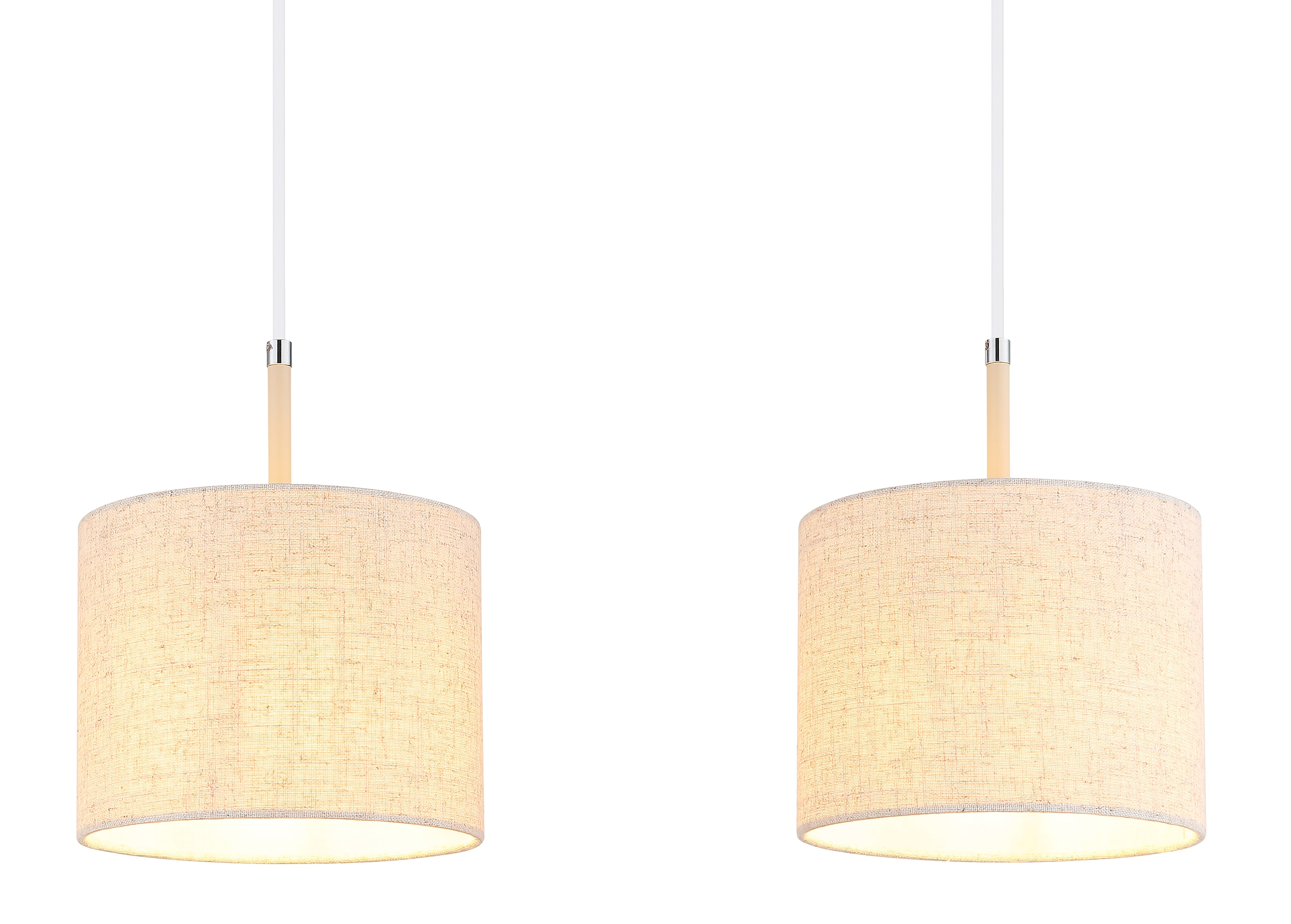 GLOBO LIGHTING Hängeleuchte »DELEON« E27 1 Stk. Moderne Wohn- & Esszimmer Hängeleuchte sandfarben