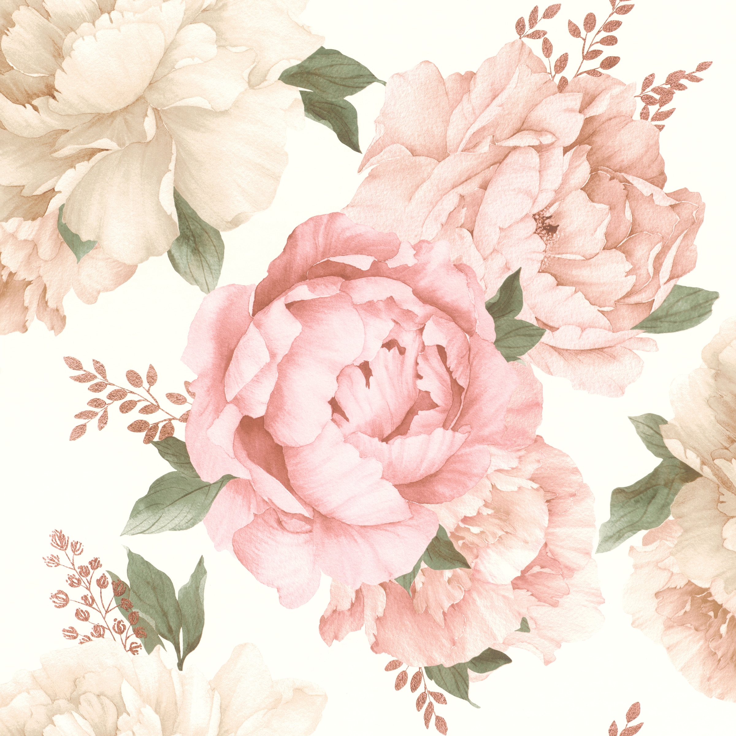 Rasch Papiertapete »Papiertapete mit großen Blumen 278705«, floral