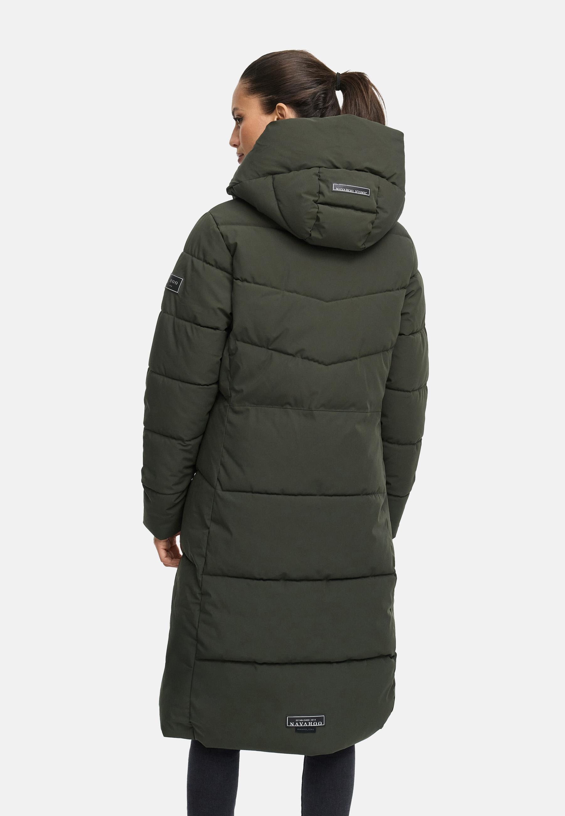 Navahoo Steppmantel »Schokokuss XIV«, Warmer Damen gesteppter Wintermantel mit Kapuze