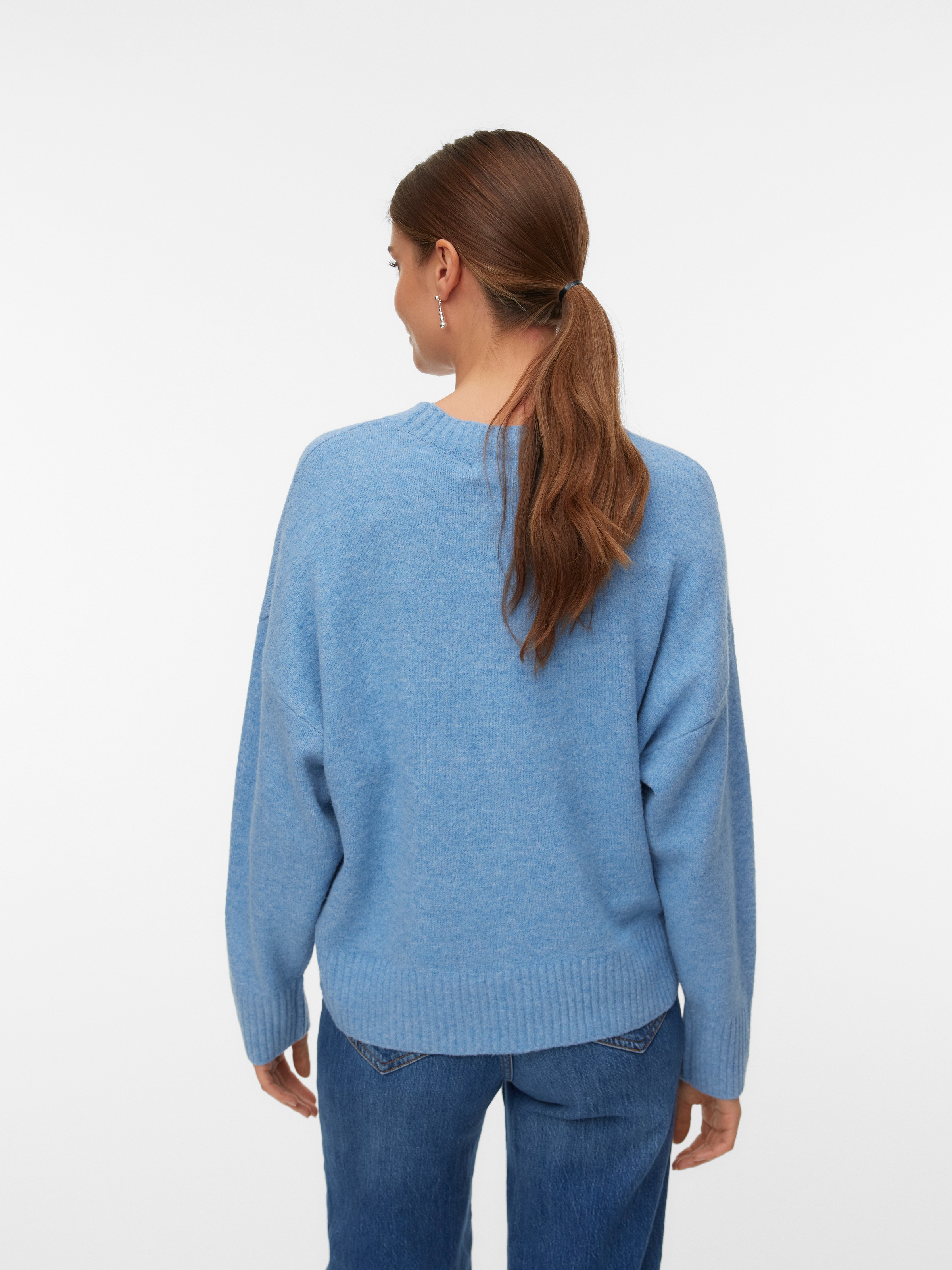 Vero Moda Strickpullover "VMBOOM LS O-NECK PULLOVER GA NOOS" günstig online kaufen