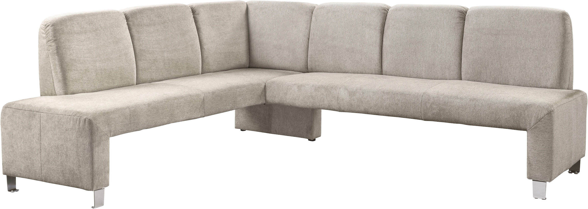 exxpo - sofa fashion Eckbank "Intenso, modern, 263/198 cm (B/T)" hohe Bodenfreiheit, frei im Raum stellbar, hoher Sitzkomfort