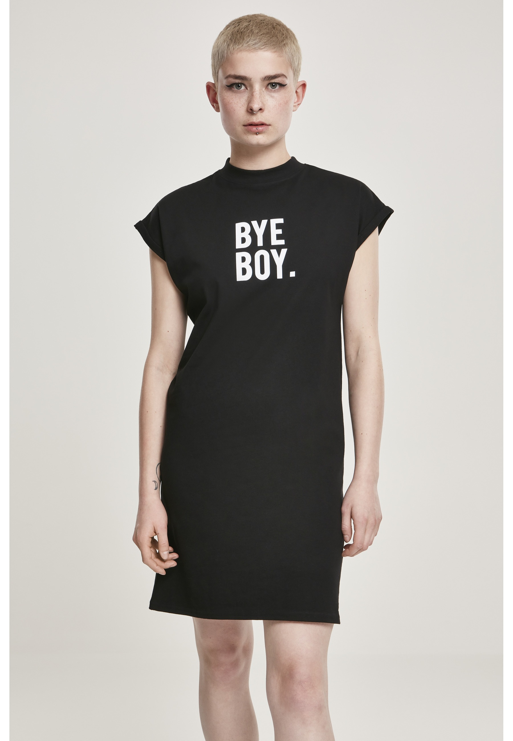 MisterTee Shirtkleid »MisterTee Damen Ladies Bye Boy Extended Shoulder Dress« 1 Stk. tlg.