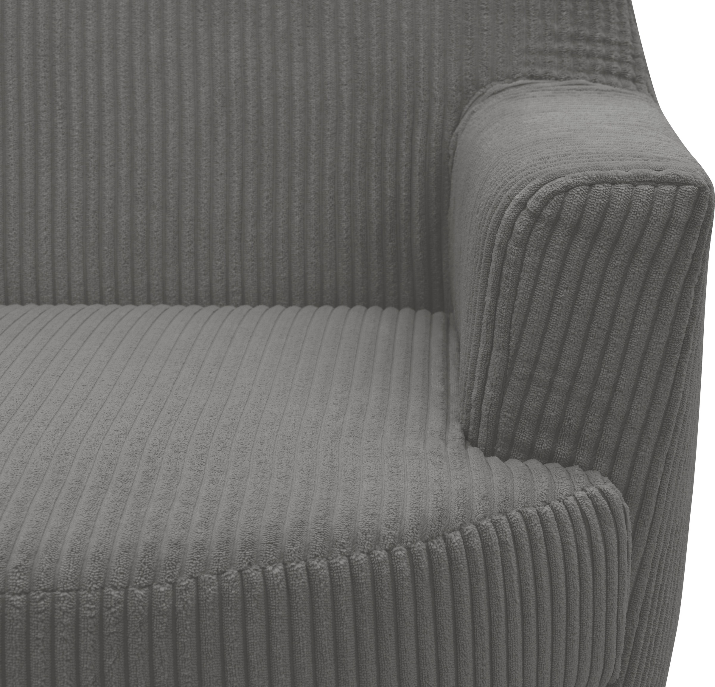 INOSIGN Drehsessel »HETTY, Drehsessel mit Wippfunktion, Lese-Sessel in Cord und Microfaser«, (1 St.), mit Federkern, auch im Set mit passendem Hocker