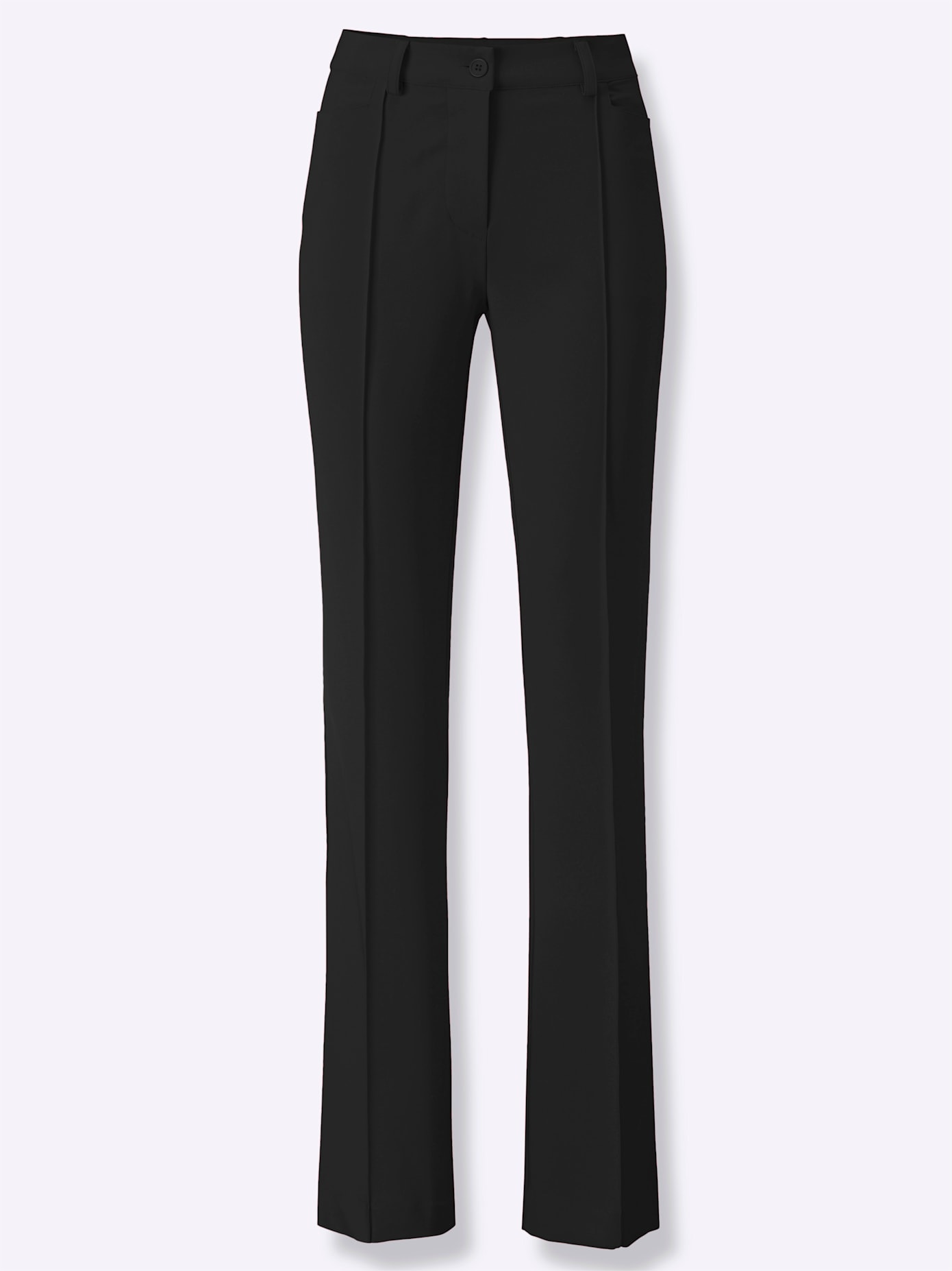 Webhose HEINE, Damen, Gr. 48, Normalgrößen, schwarz, 95% Polyester, 5% Elasthan, unifarben, Hosen