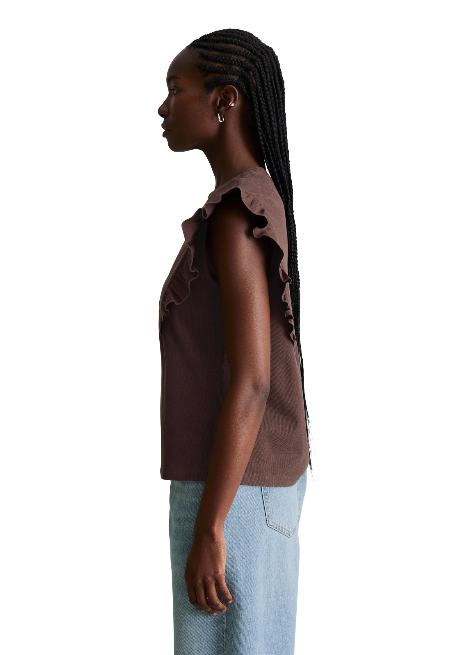 Marc O'Polo DENIM T-Shirt »aus weichem Rippjersey«