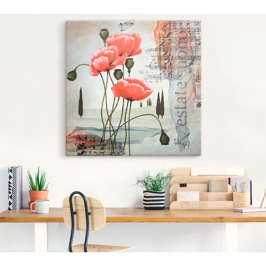 Artland Wandbild »Klatschmohn«, Blumen, (1 St.)