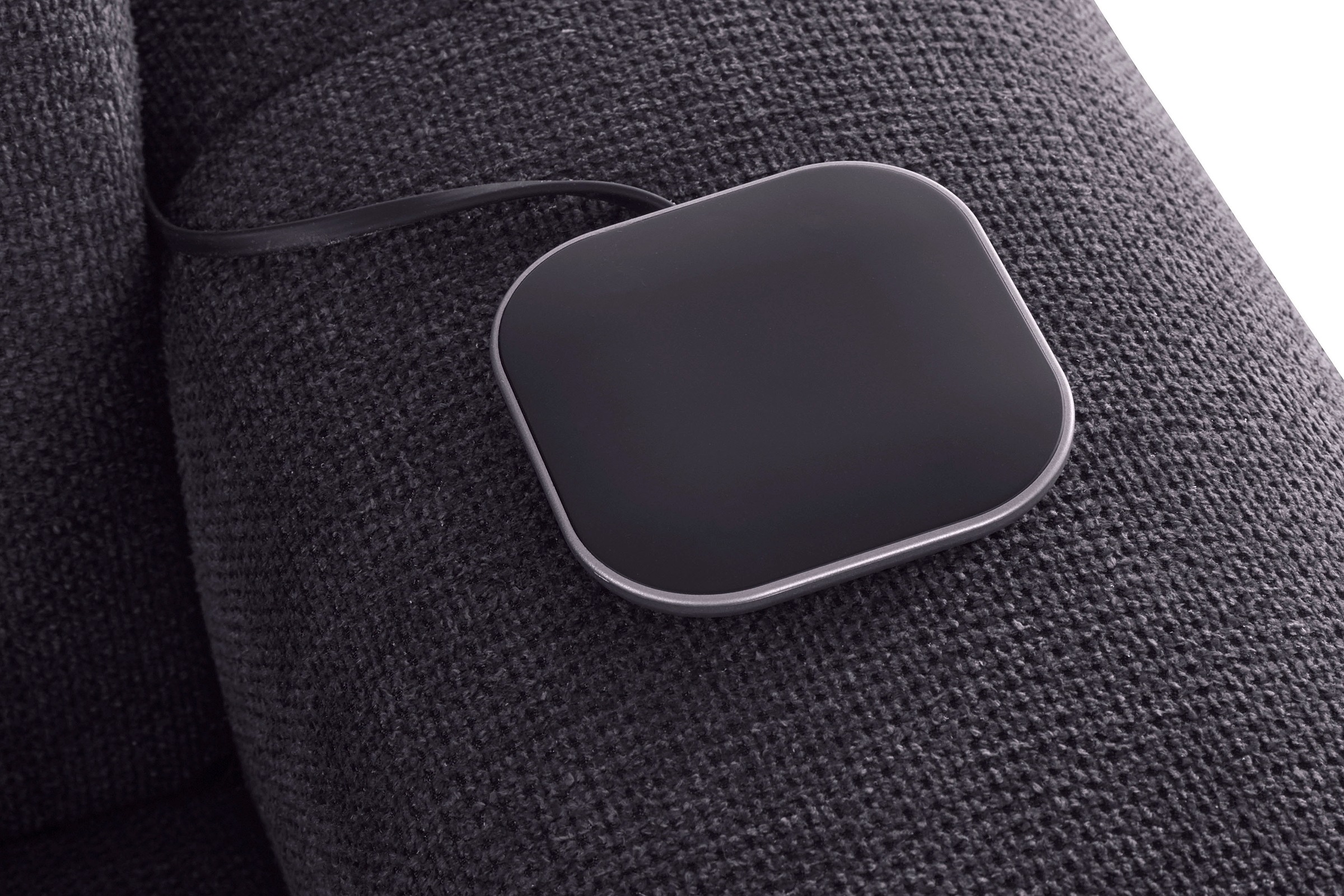 COTTA Ecksofa »Mia L-Form mit 3 Zierkissen«, wahlweise mit Bettfunktion, Bettkasten, Beleuchtung & Wireless-Charger