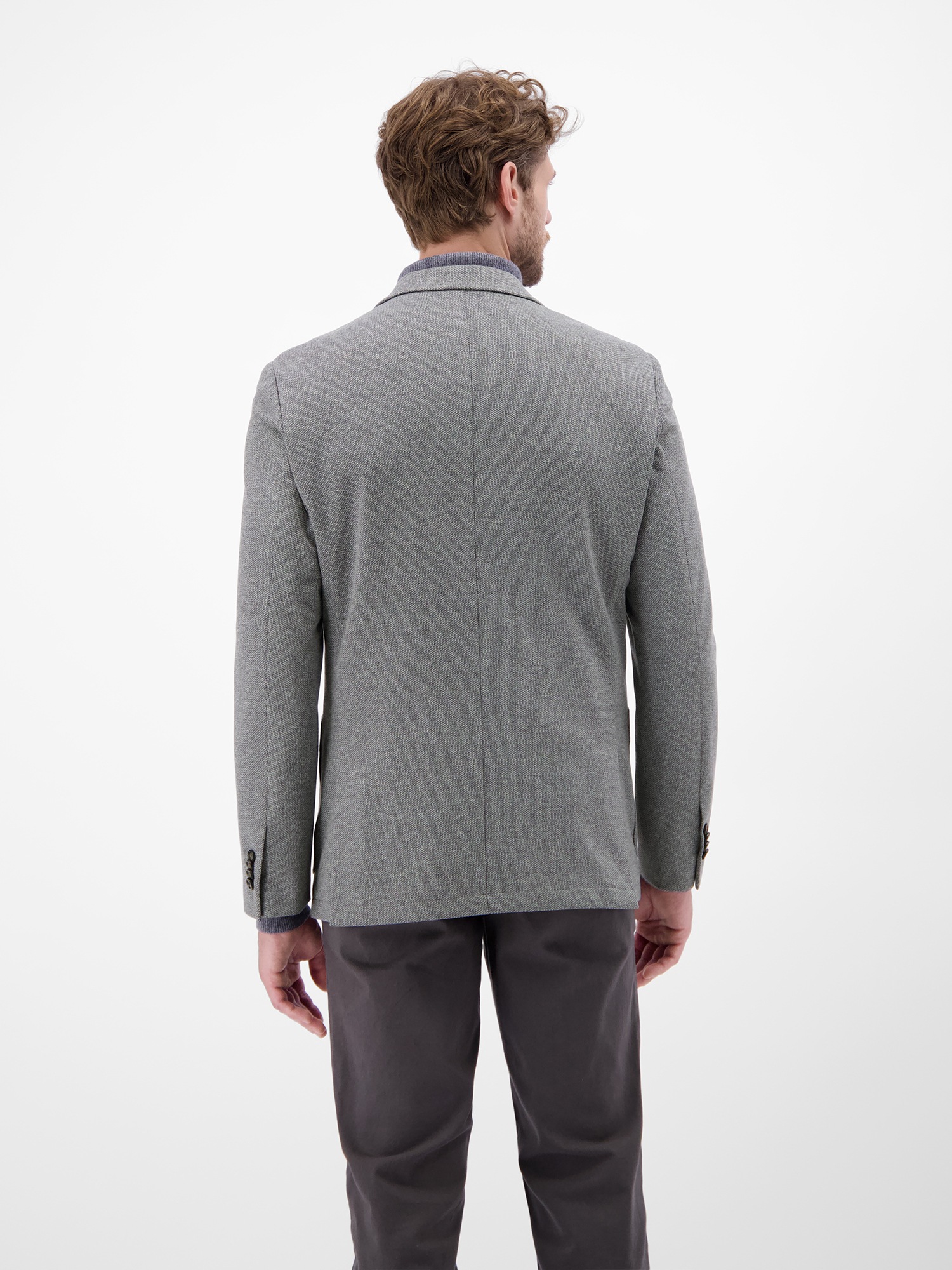 LERROS Jerseysakko "Herren Sakko mit Strickoptik in KURZGRÖSSEN" günstig online kaufen