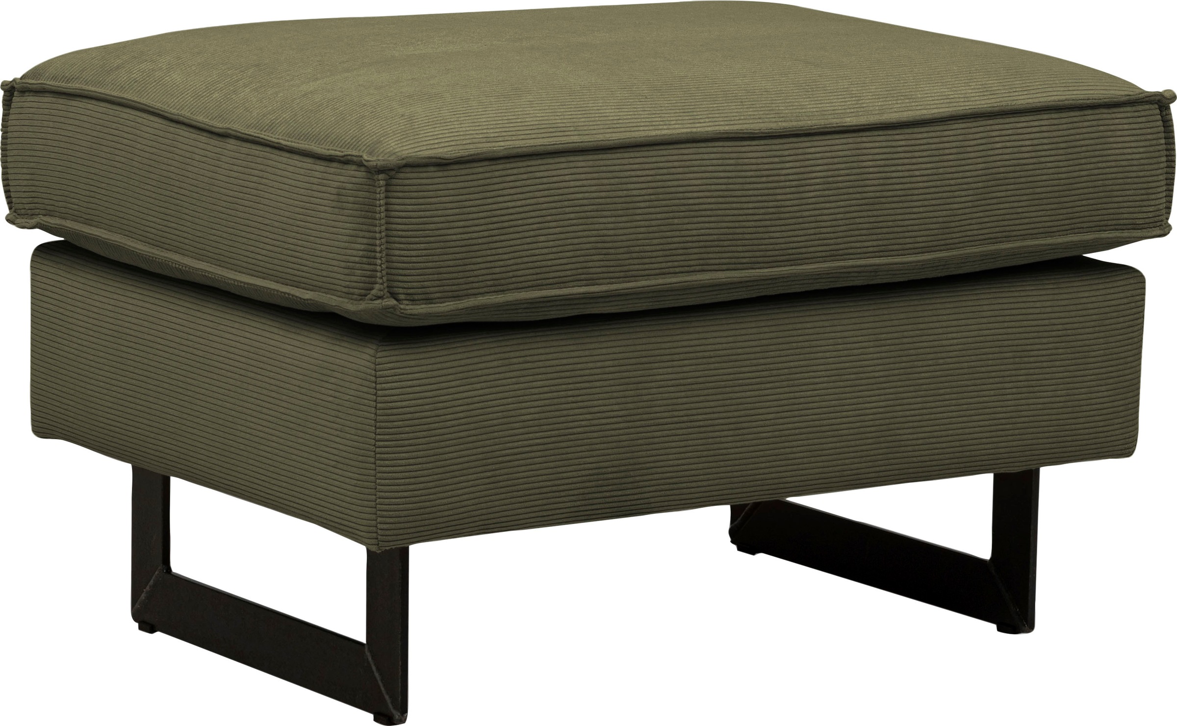 Home affaire Polsterhocker "Pinto" mit Keder, Metallfüßen und auch in Cord günstig online kaufen