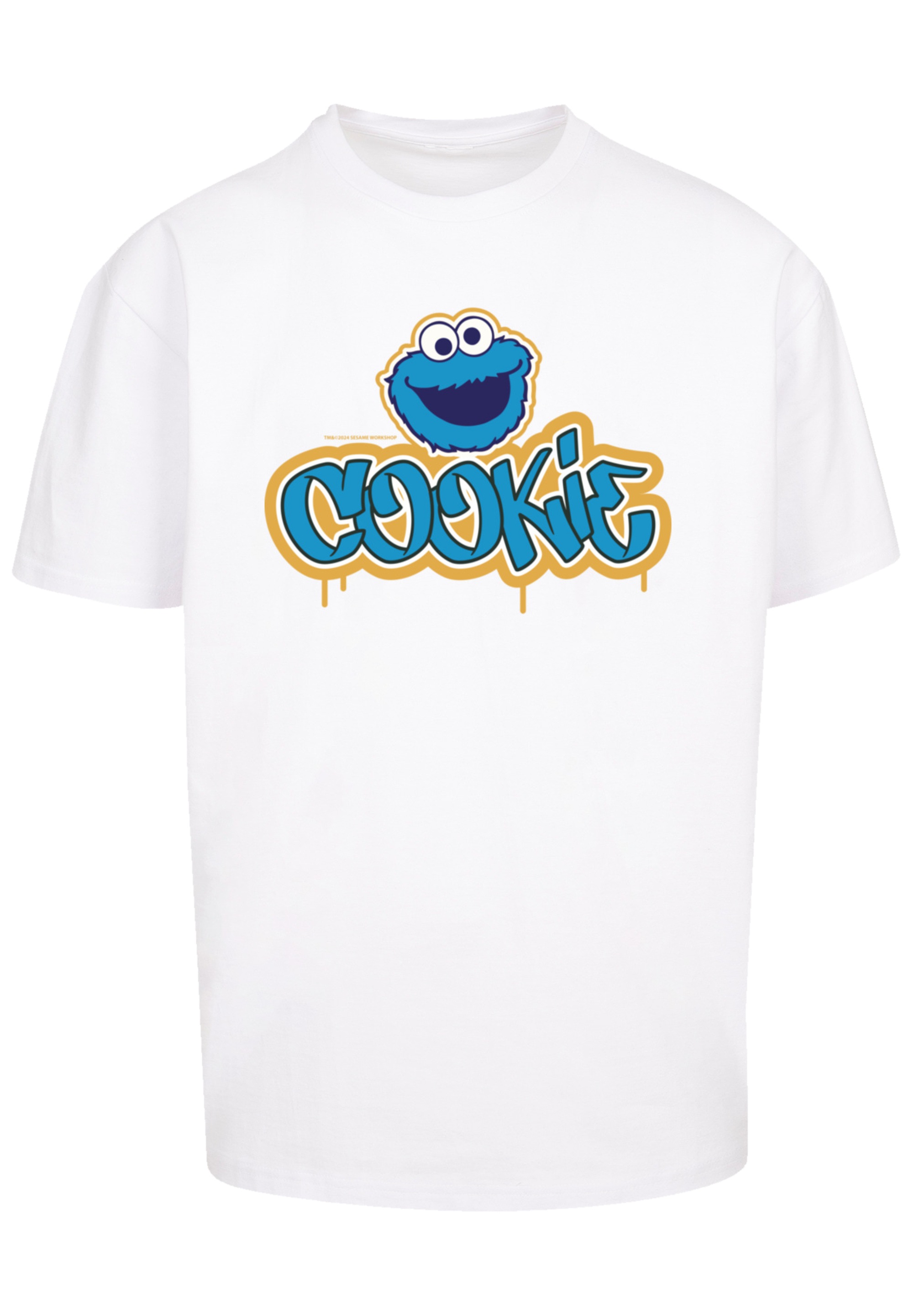 F4NT4STIC T-Shirt "Sesamstraße Cookie Graffiti Logo", Premium Qualität günstig online kaufen