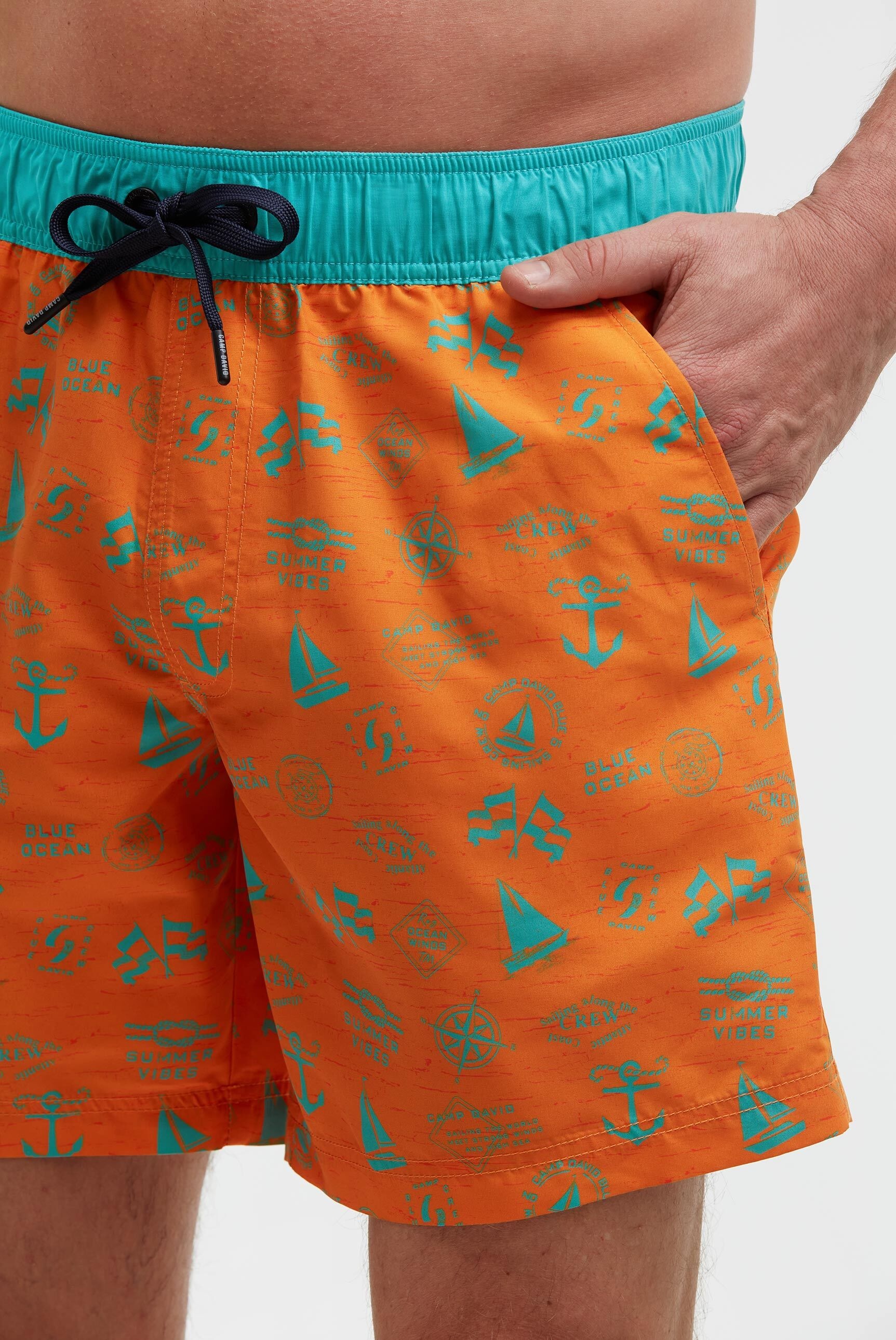 CAMP DAVID Badeshorts mit Einschubtaschen