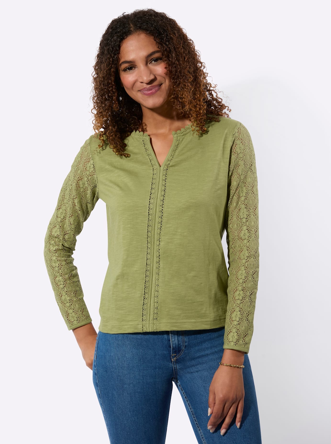 Inspirationen Spitzenshirt "Shirt" 1 tlg. günstig online kaufen