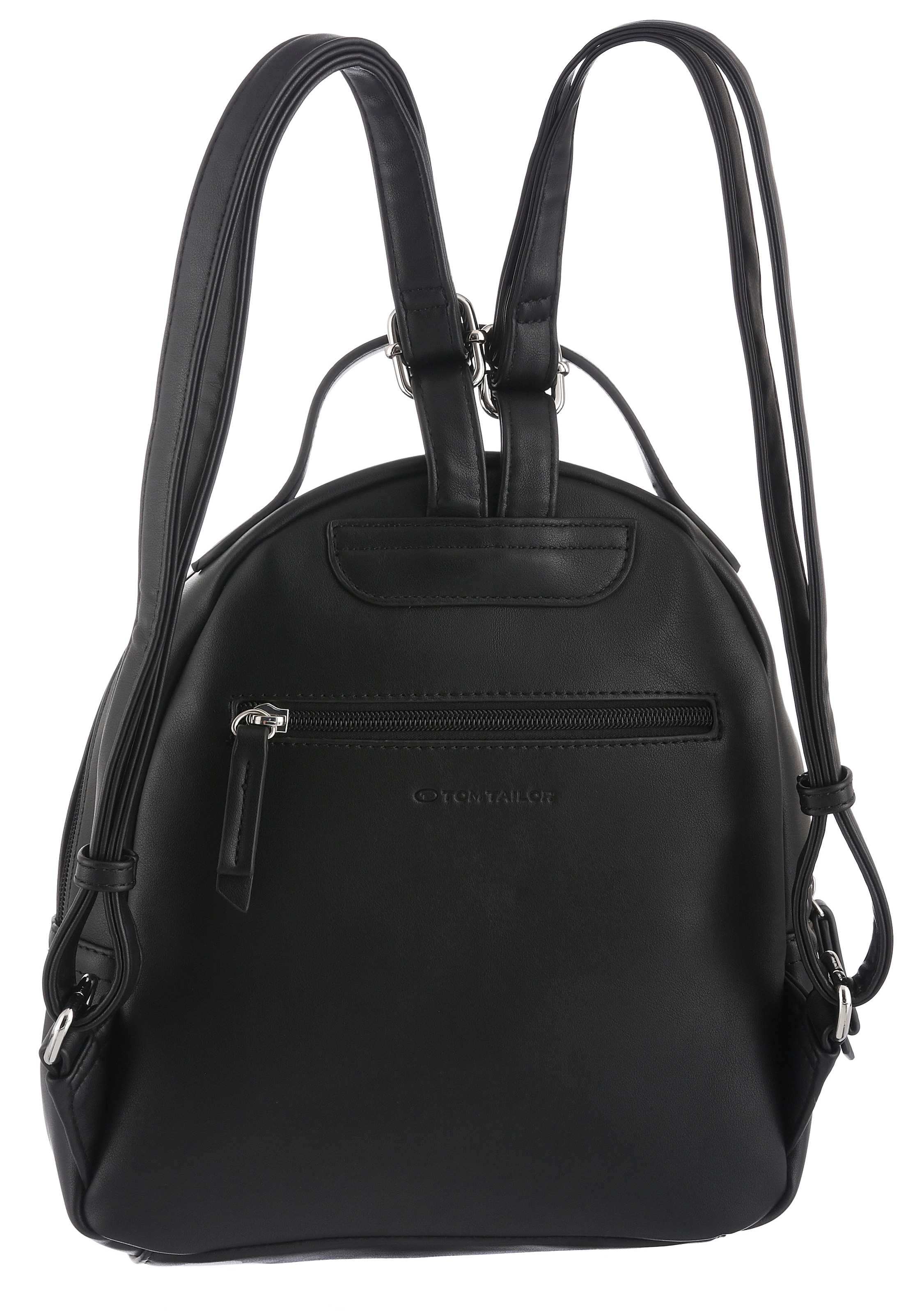 TOM TAILOR Rucksack »Denice«, aus glattem Lederimitat mit toller Logoprägung in Schreibschrift