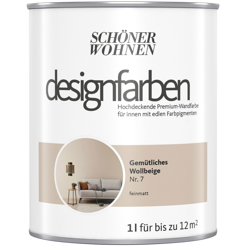 SCHÖNER WOHNEN FARBE Wand- und Deckenfarbe »designfarben«