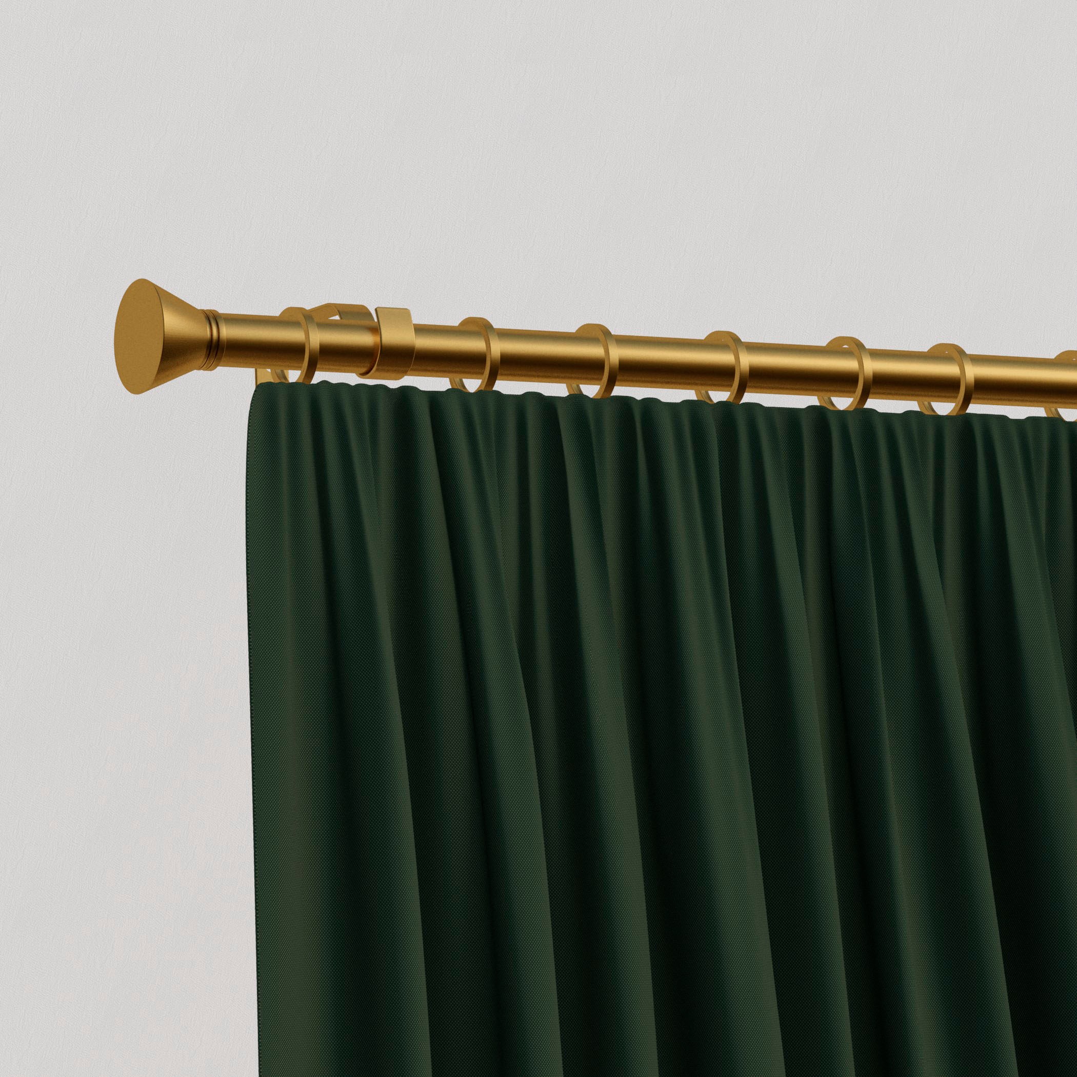 indeko Gardinenstange "Ibiza" Ø 16 mm 1 läufig-läufig Wunschmaßlänge günstig online kaufen