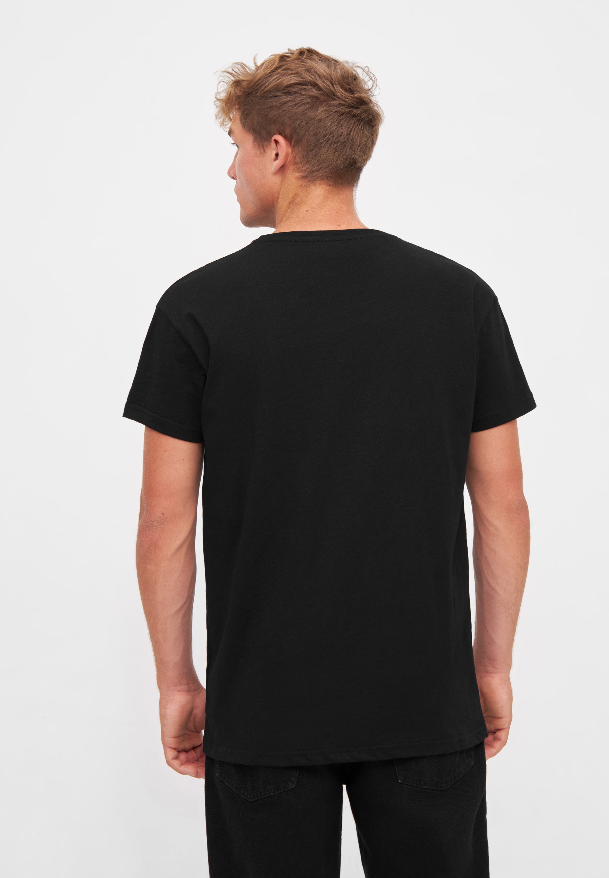 Derbe Print-Shirt »Basic Kippes«, Made in Portugal, Flamé Qualität