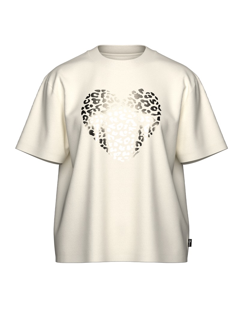 Trigema T-Shirt "TRIGEMA T-Shirt mit goldenem Leo-Herz-Print", (1 tlg.) günstig online kaufen