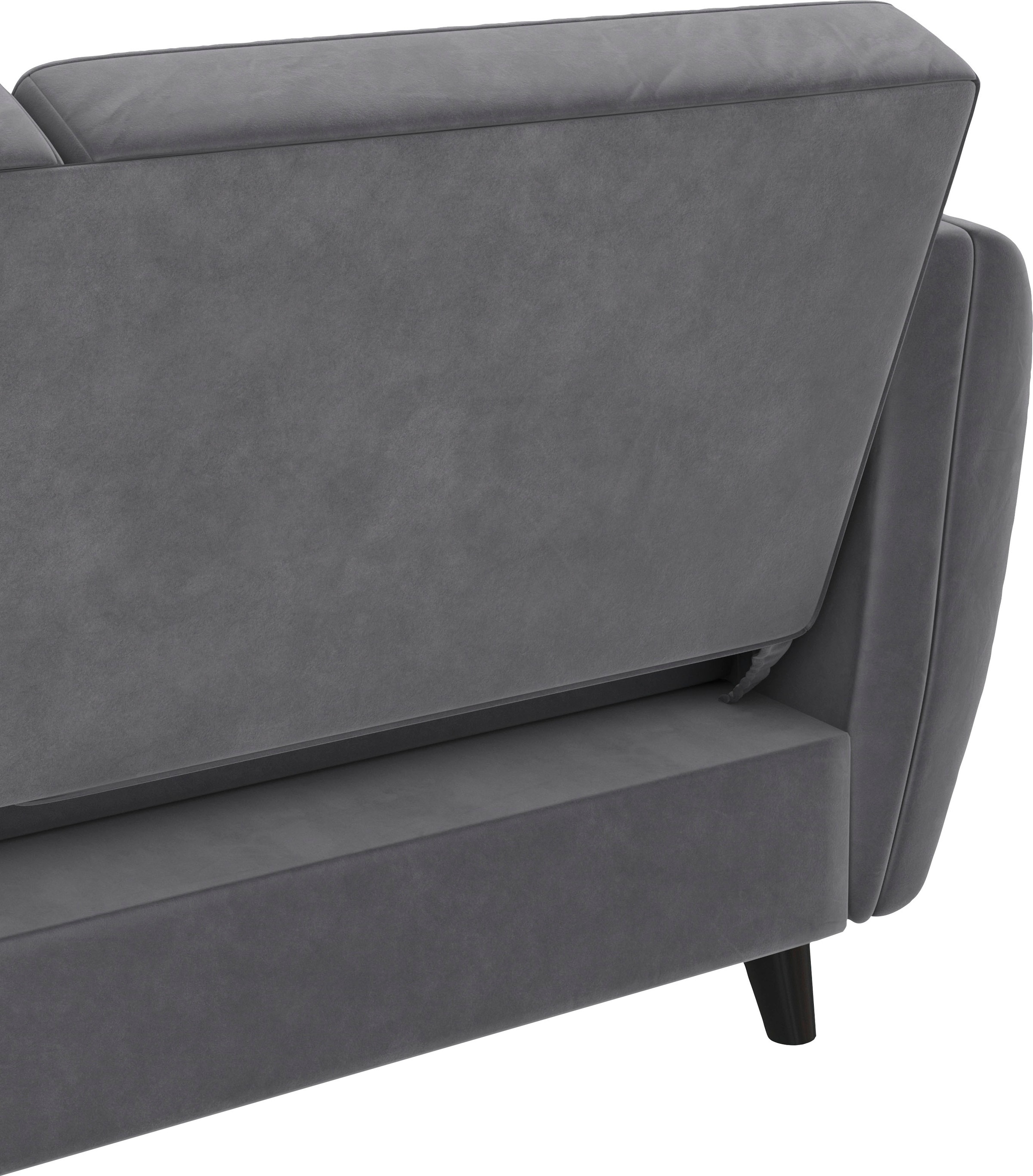 Dorel Home Ecksofa »Perry, L-Form,«, Rückenlehne, verschiedene Farbvarianten, Sitzhöhe 43 cm, Breite 219 cm