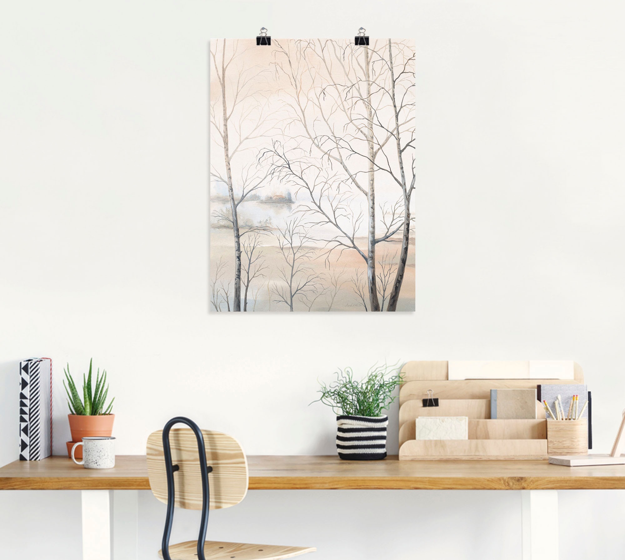 Artland »Seeufer am Wald II« Gewässer 1 Stk. tlg. ohne Rahmen