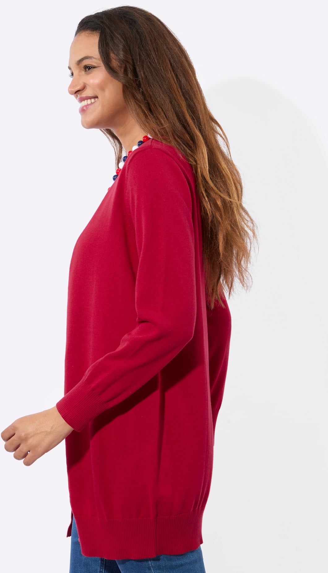 Casual Looks Longstrickjacke