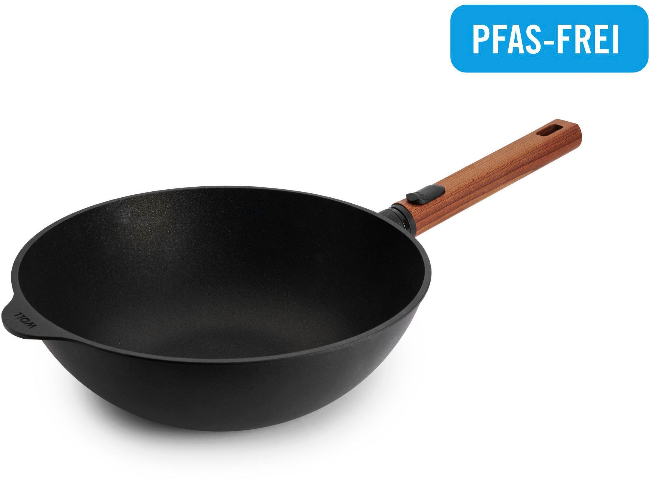 WOLL Wok "MADE IN GERMANY - Eco Logic QXR Guss-Wok- und Rührpfanne" Aluminiumguss 1 Stk. tlg. Diamond-QXR - Beschichtung