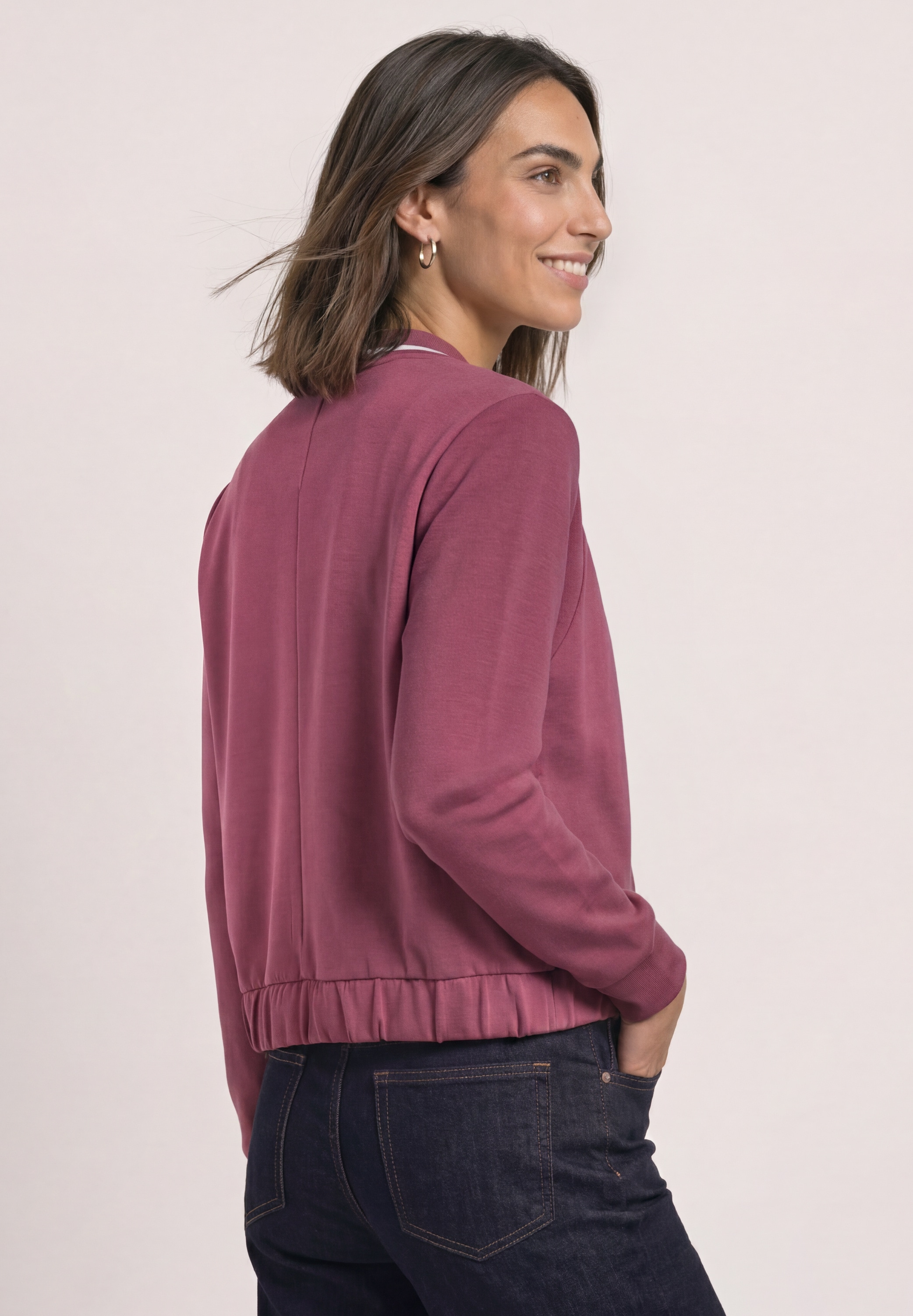 STREET ONE Cardigan mit Kontrastdetail
