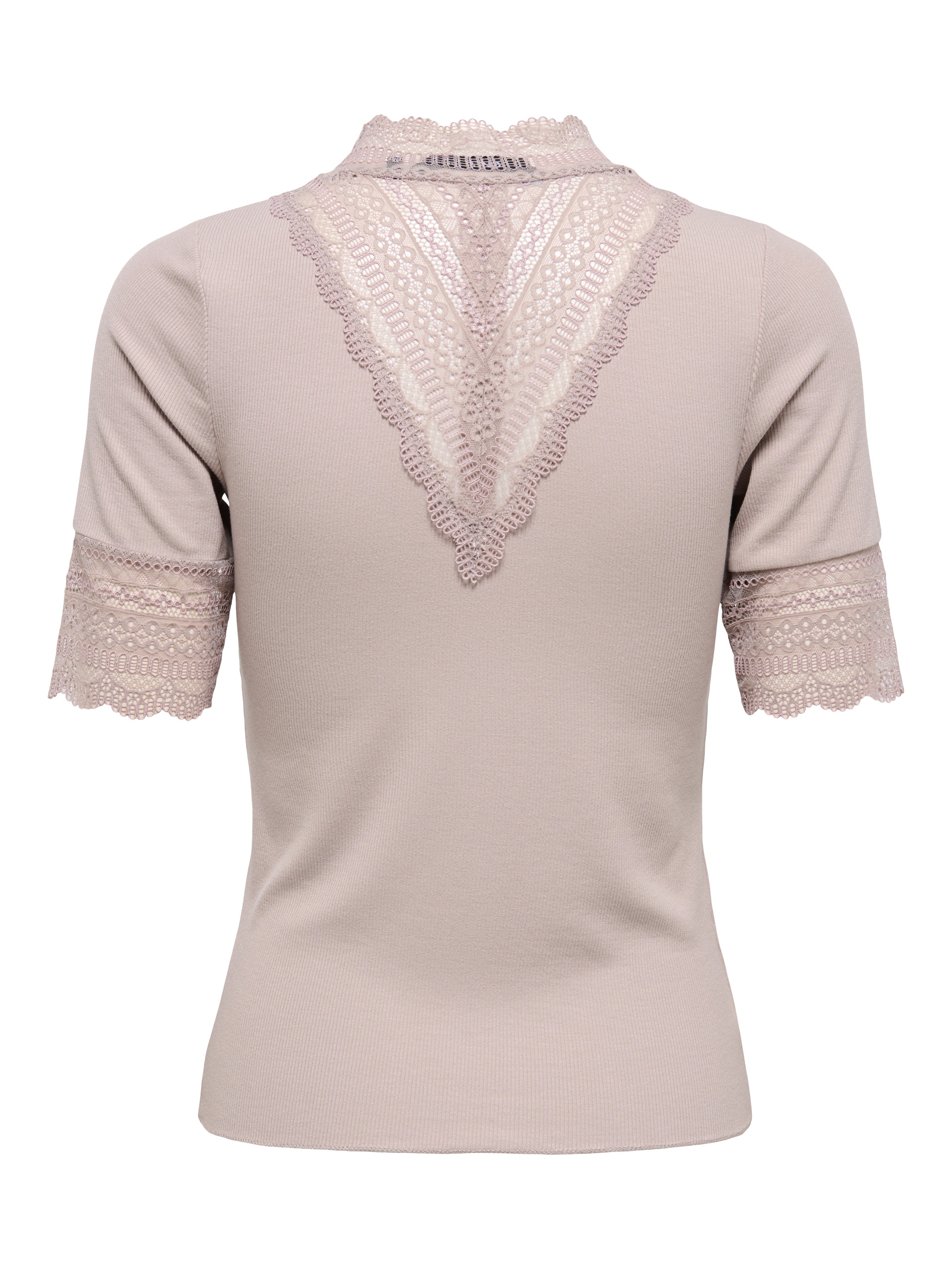 ONLY Spitzenshirt "ONLTILDE HIGHNECK S/S TOP JRS NOOS" günstig online kaufen